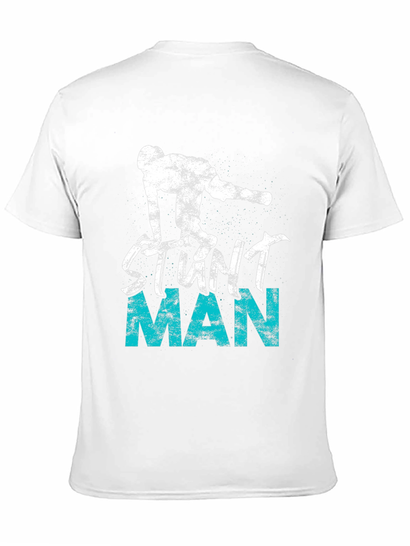 Black Stunt Man Graphic Tee - Cool Design T-Shirt view 11