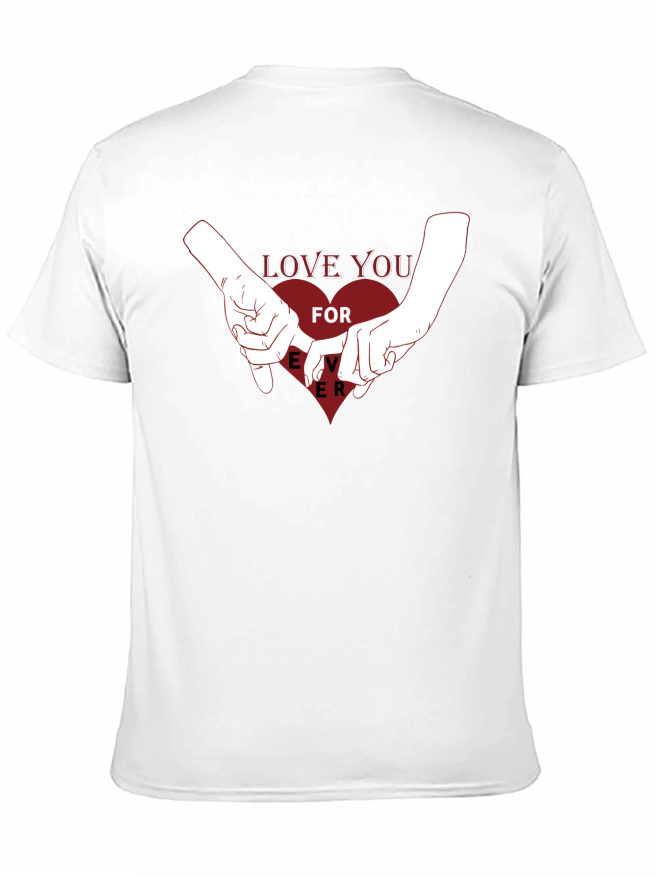 Black Love You Forever Graphic Tee - Black view 11