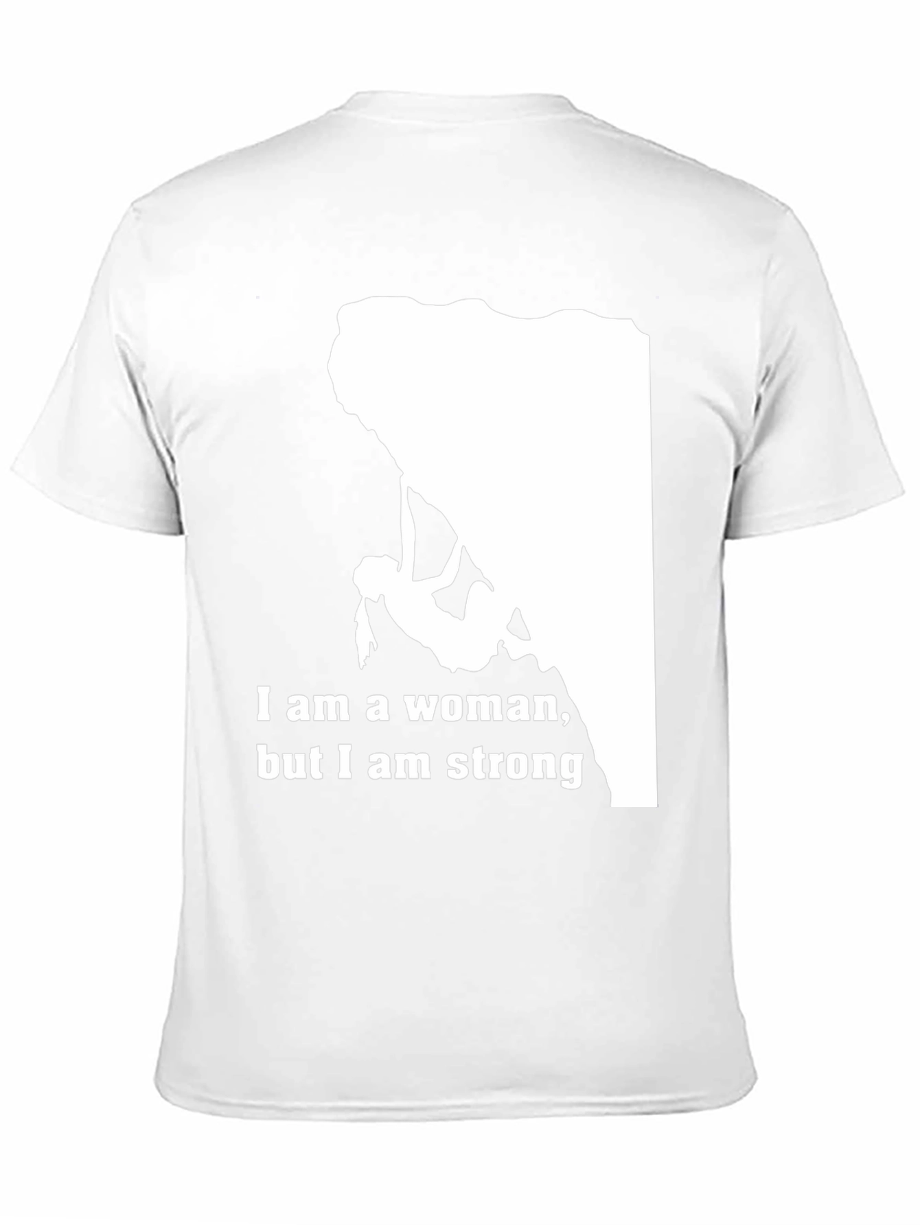 Black Strong Woman Climber T-Shirt - Black view 11