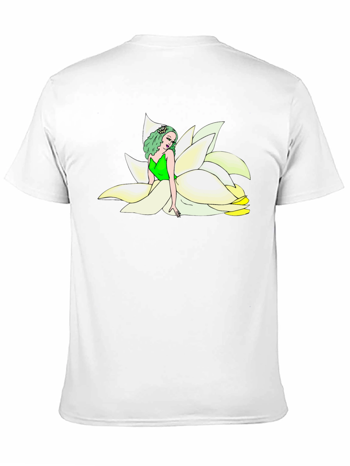 Black Floral Fairy T-Shirt - Unique Graphic Tee view 11