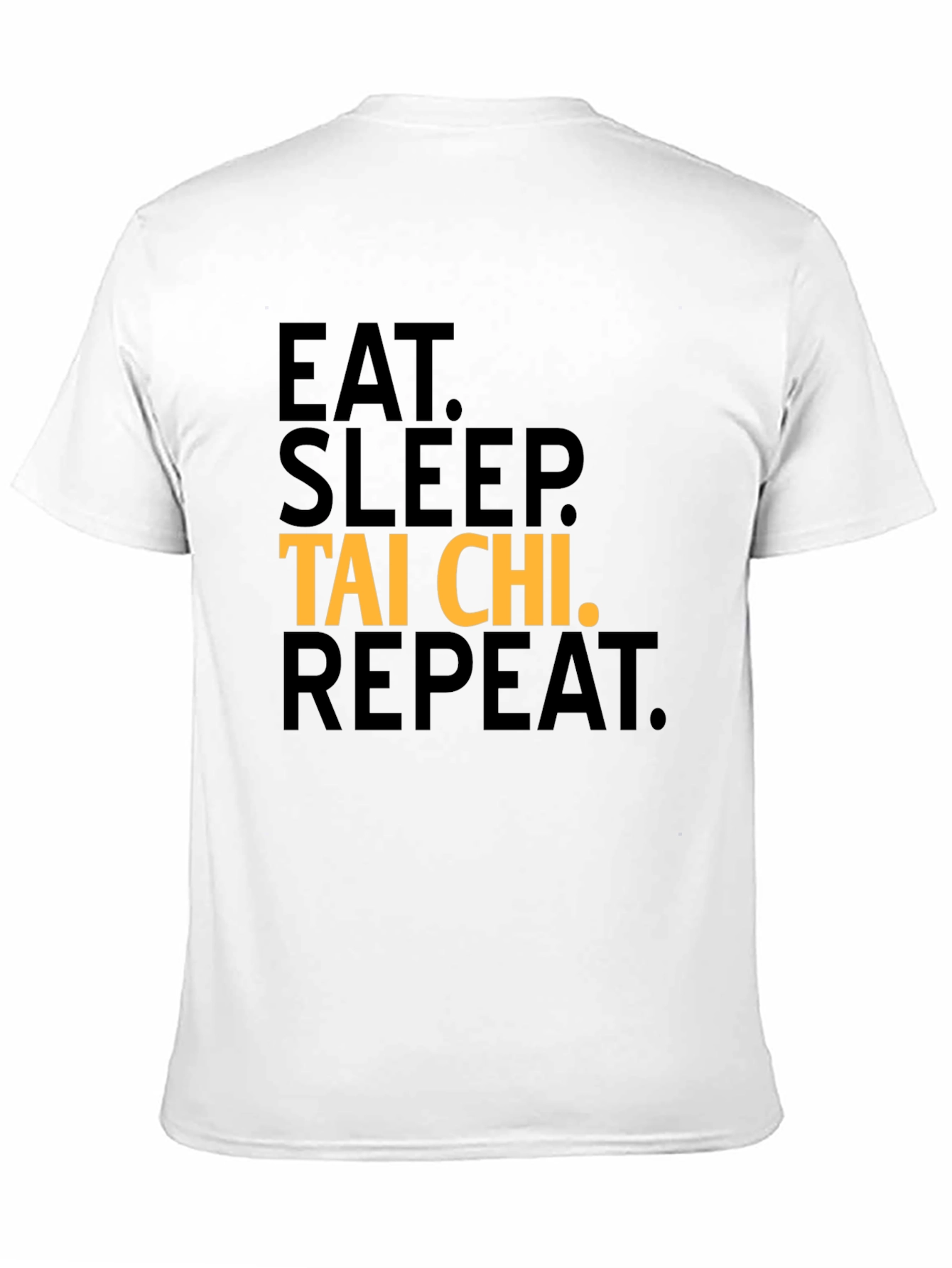 Black Eat Sleep Tai Chi Repeat Graphic T-Shirt view 11