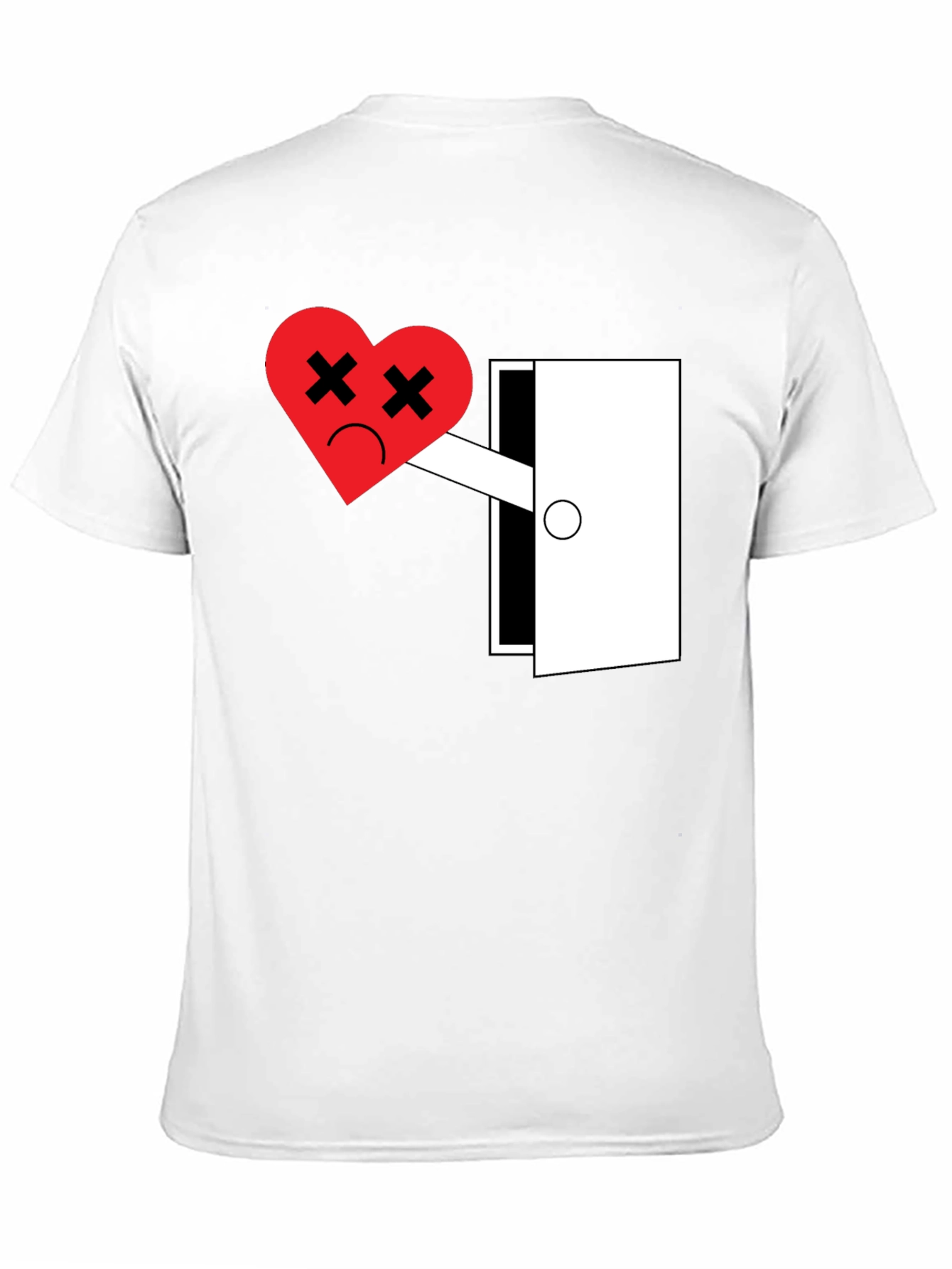 Black Heartbreak Tee - Funny Graphic T-Shirt for Men view 11