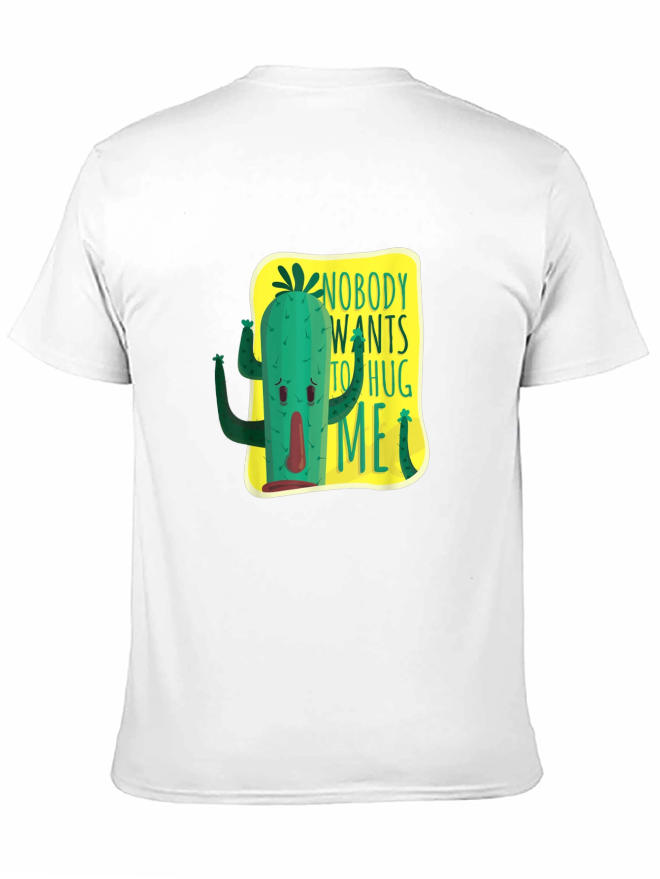 Black Nobody Wants To Hug Me Cactus Graphic Tee view 11