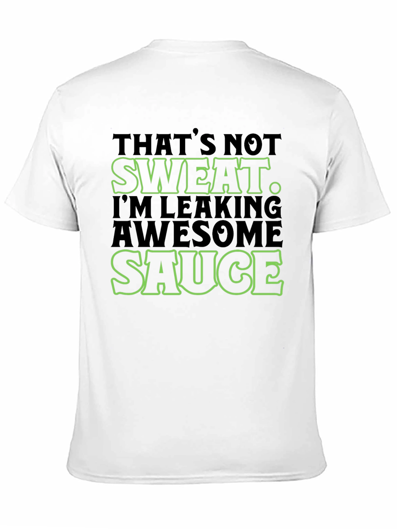 Black Awesome Sauce Men's Graphic Tee - Funny Slogan T-Shirt view 11