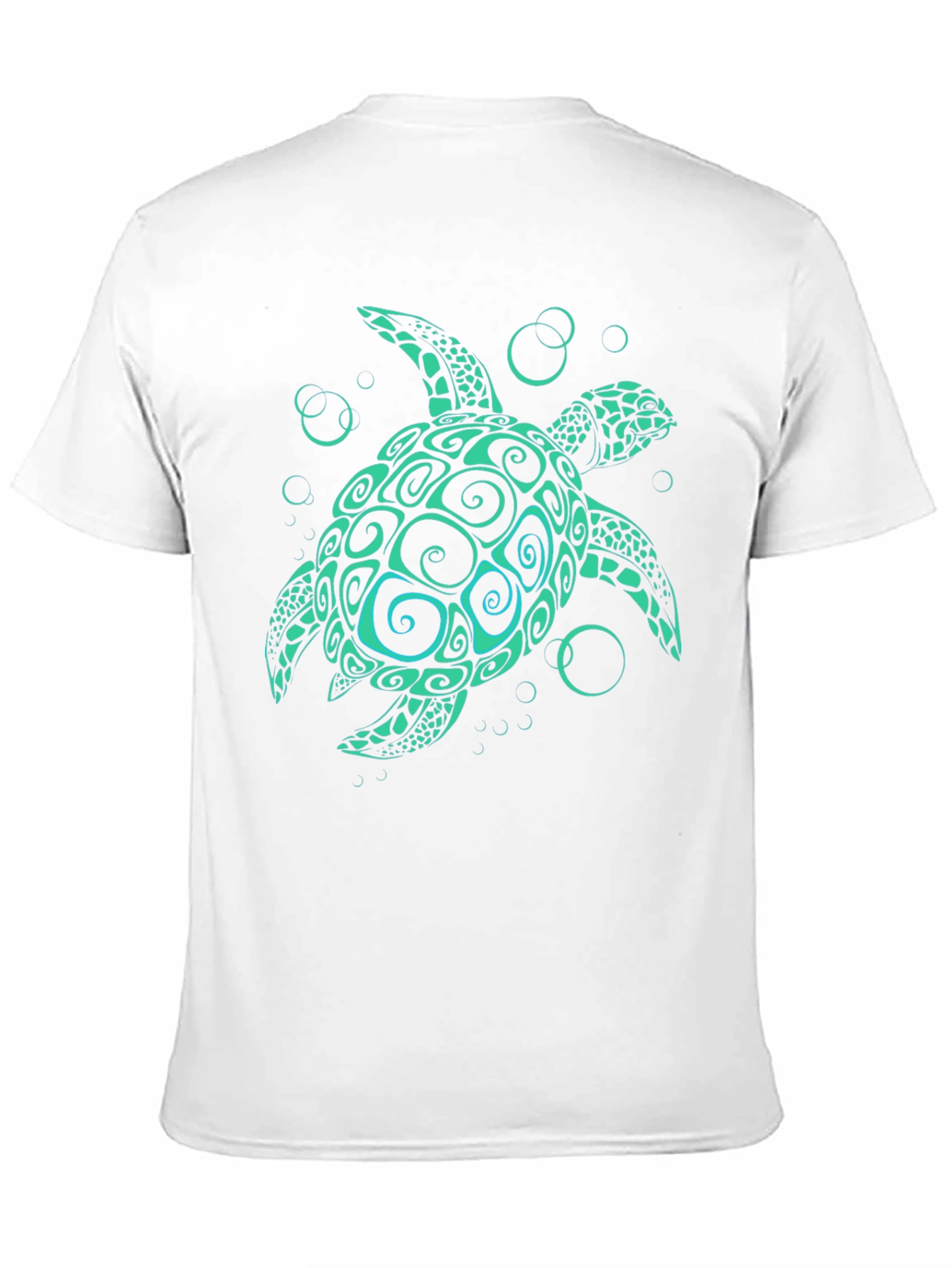 Black Turtle Graphic Tee - Black Cotton T-Shirt view 11