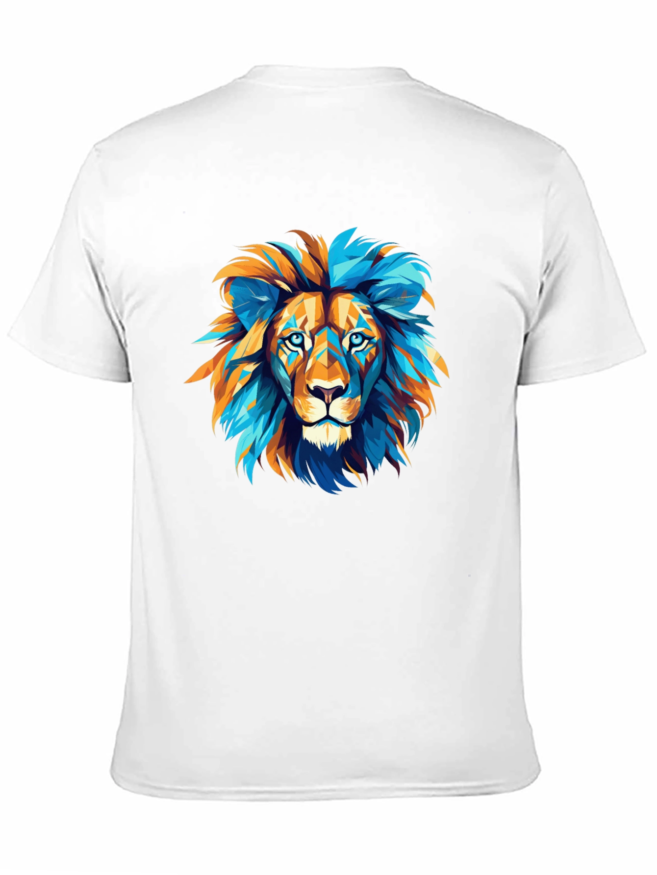 Black Geometric Lion Graphic Tee - Bold Style view 11