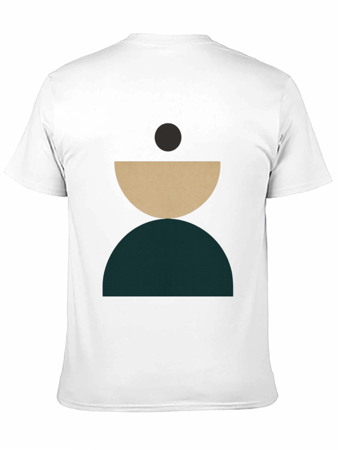 Black Modern Geometric Graphic T-Shirt - Stylish Crew Neck Tee view 11