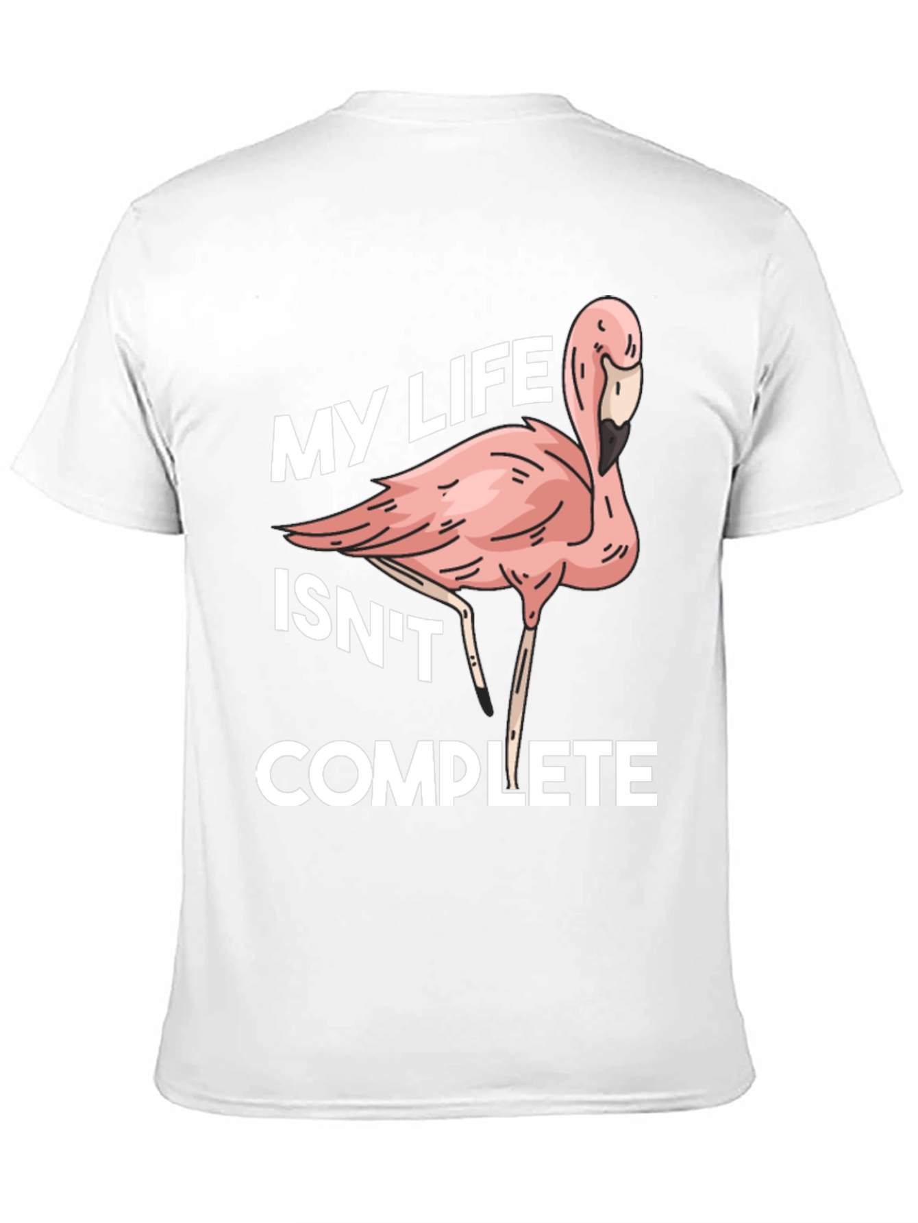 Black Flamingo Life Funny Graphic T-Shirt view 11