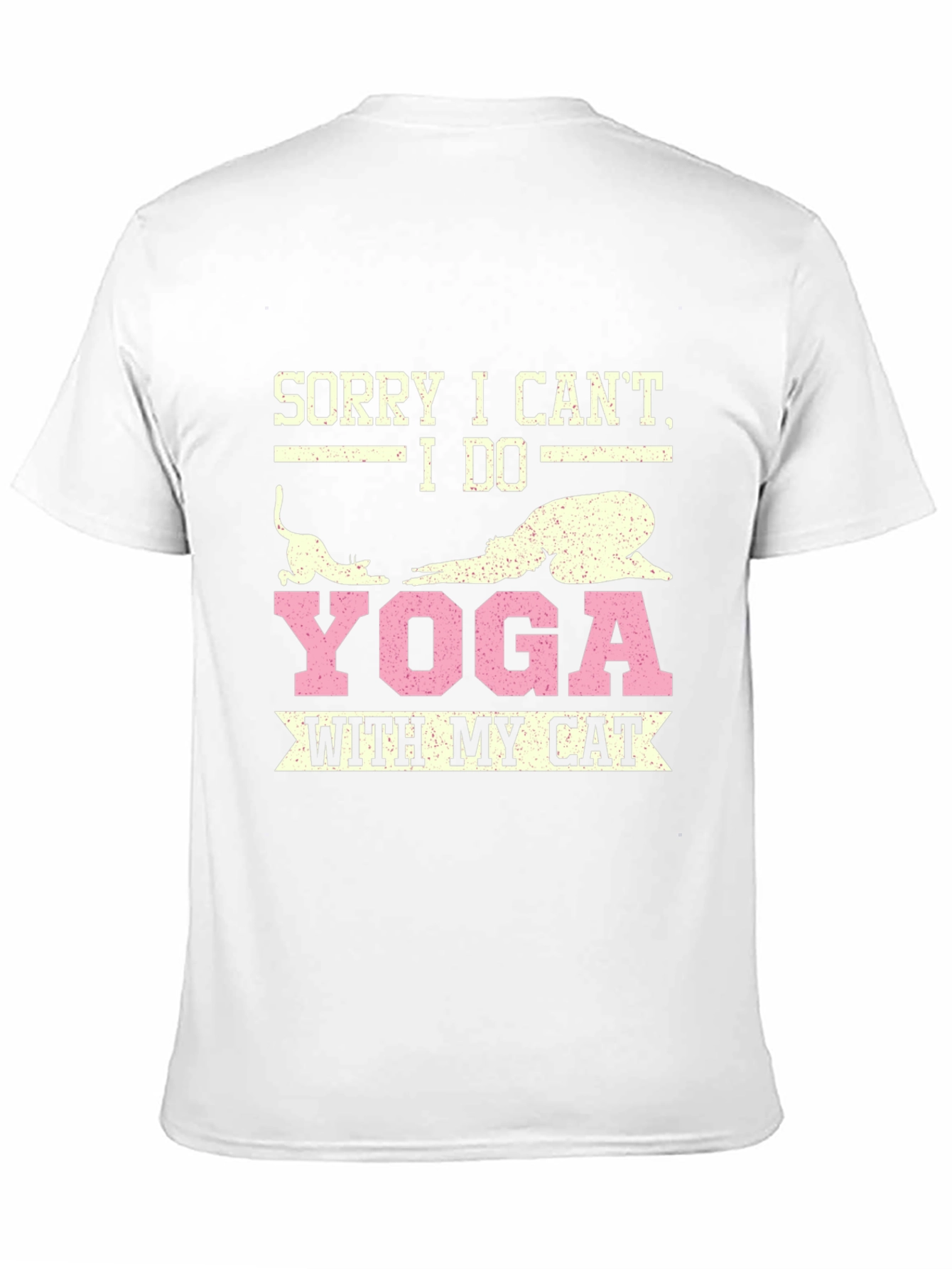 Black Yoga with My Cat T-Shirt view 11