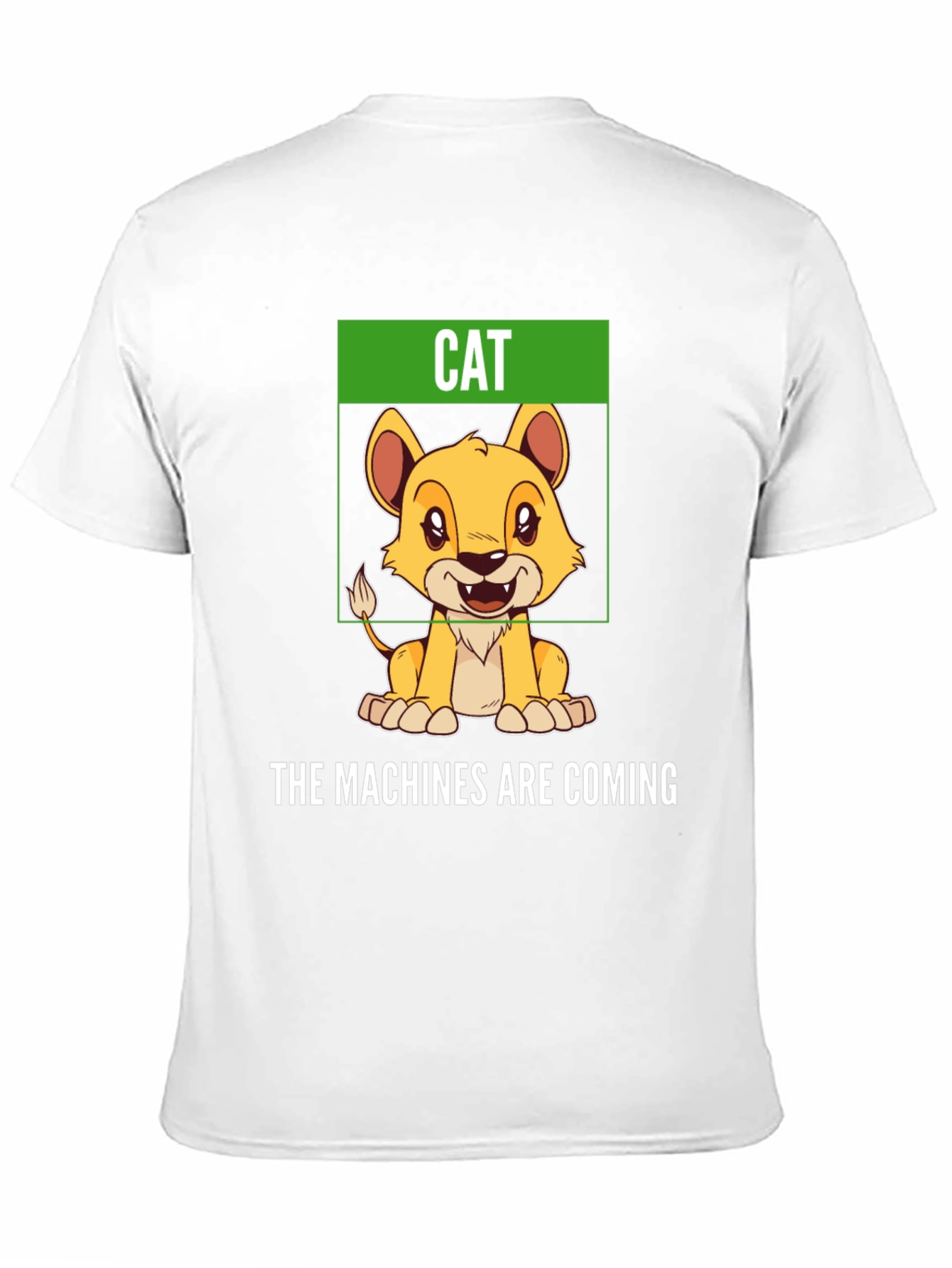 Black Humorous "Cat" T-Shirt - The Machines Are Coming view 11