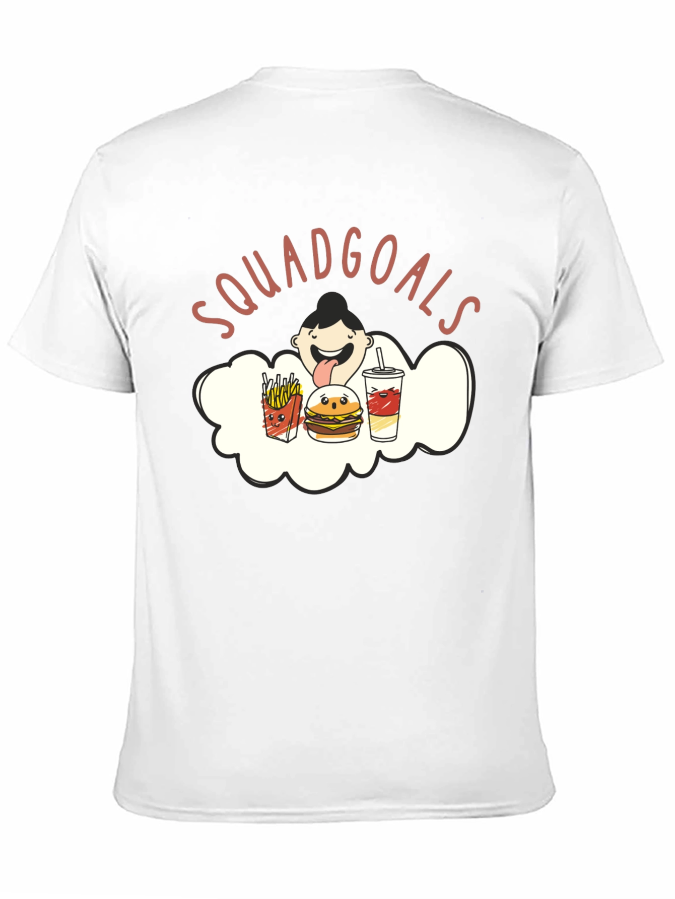 Black Squadgoals T-Shirt - Funny Foodie Tee view 11