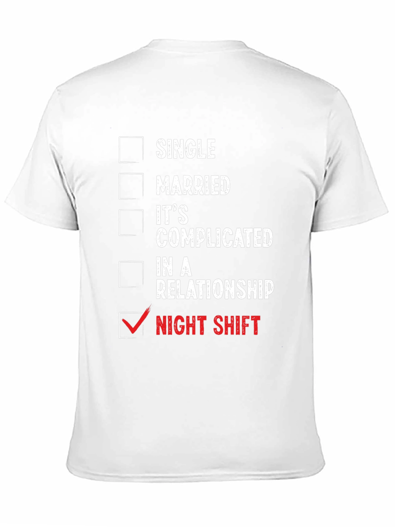 Black Night Shift Humor T-Shirt view 11