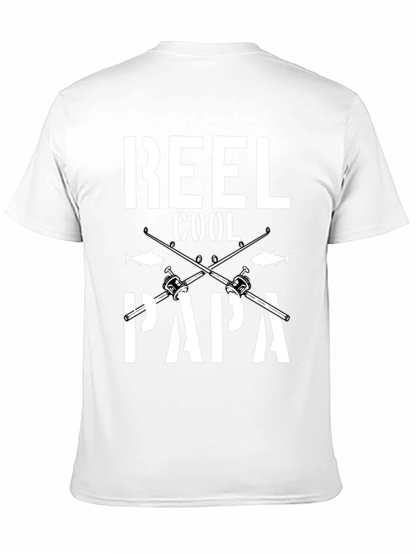 Black Reel Cool Papa Graphic T-Shirt Fishing Dad view 11