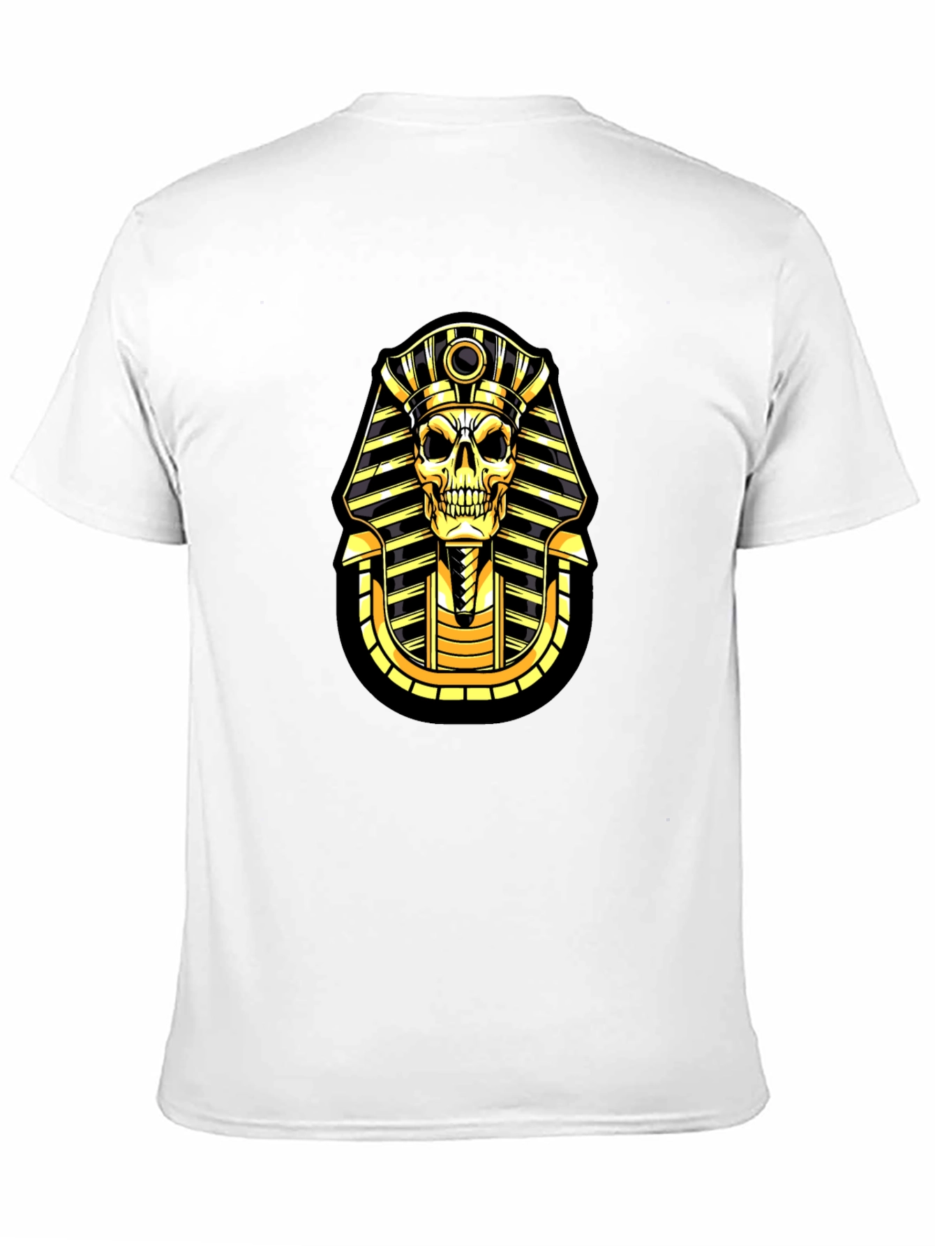 Black Pharaoh Skull Graphic T-Shirt - Black view 11