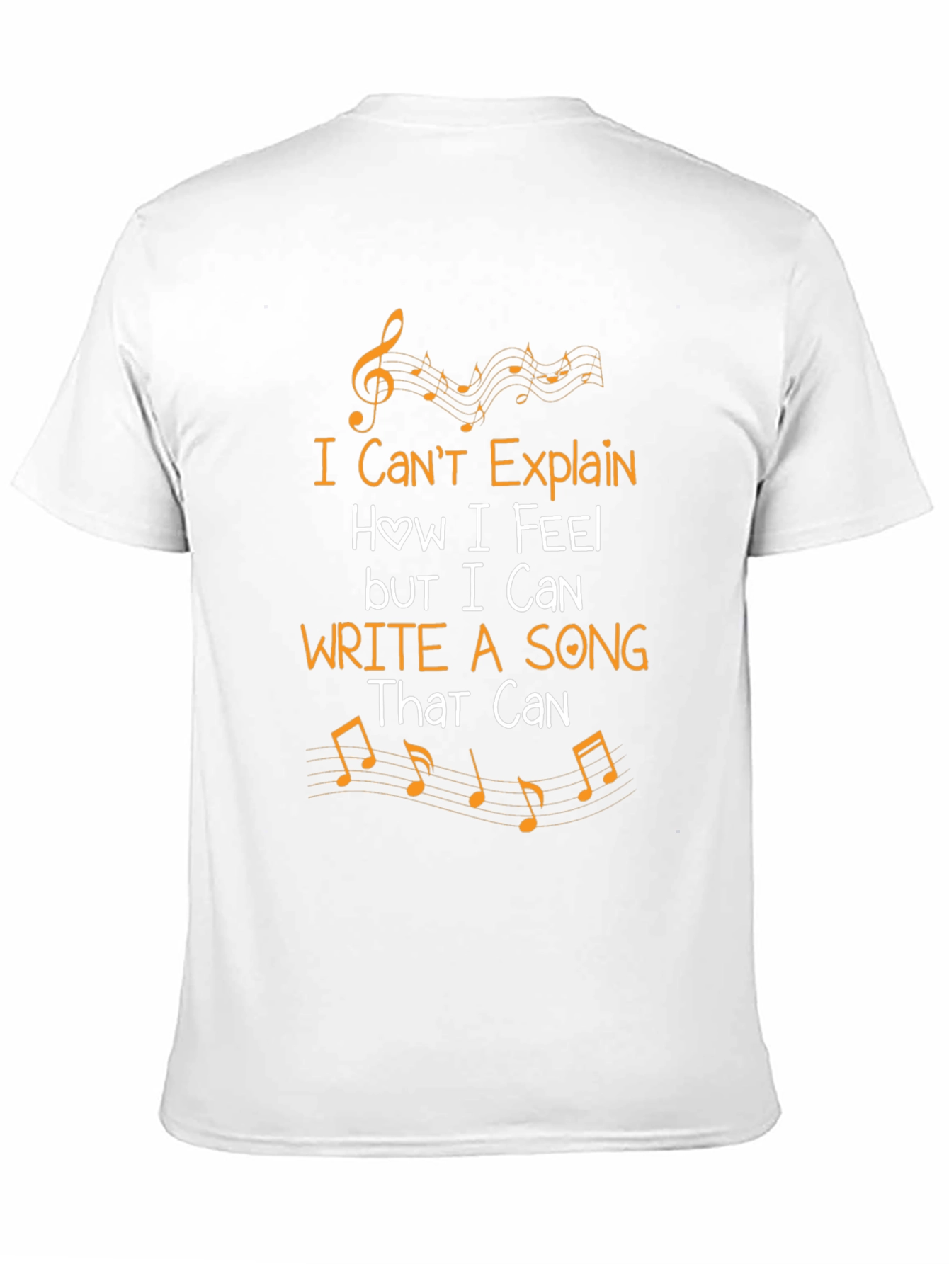 Black Musical Expression T-Shirt - "Write A Song" view 11
