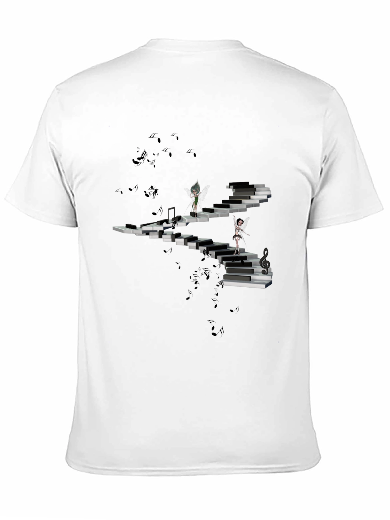 Black Piano Stairway T-Shirt view 11