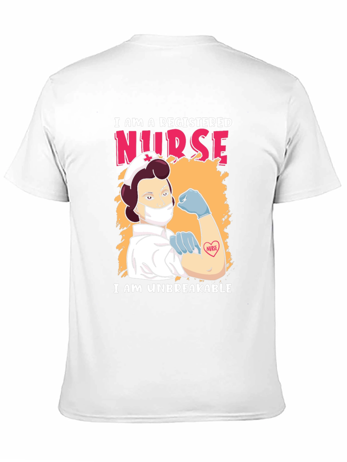 Black Registered Nurse Unbreakable T-Shirt view 11