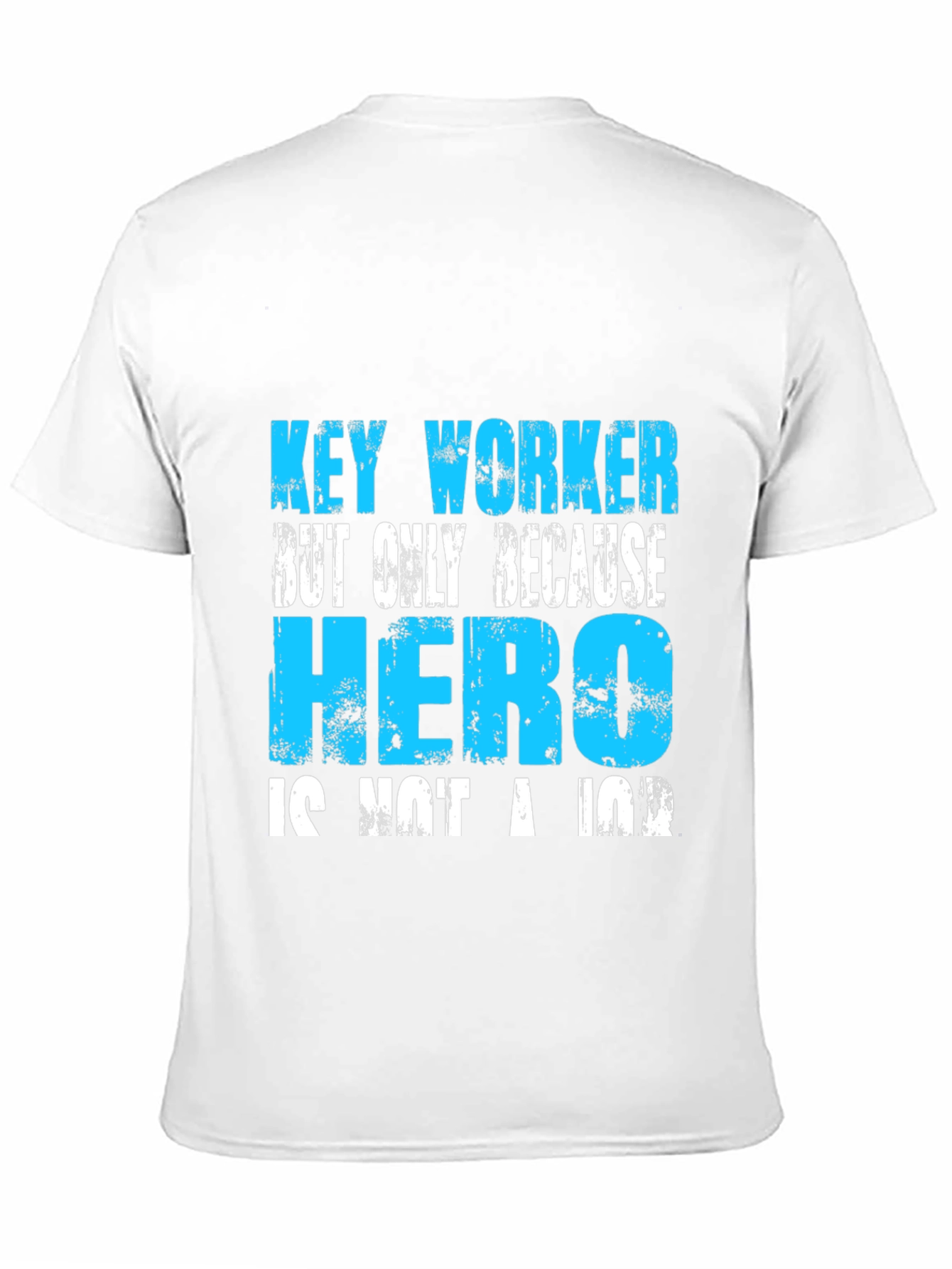 Black Key Worker Hero Graphic Tee - Essential Worker T-Shirt view 11
