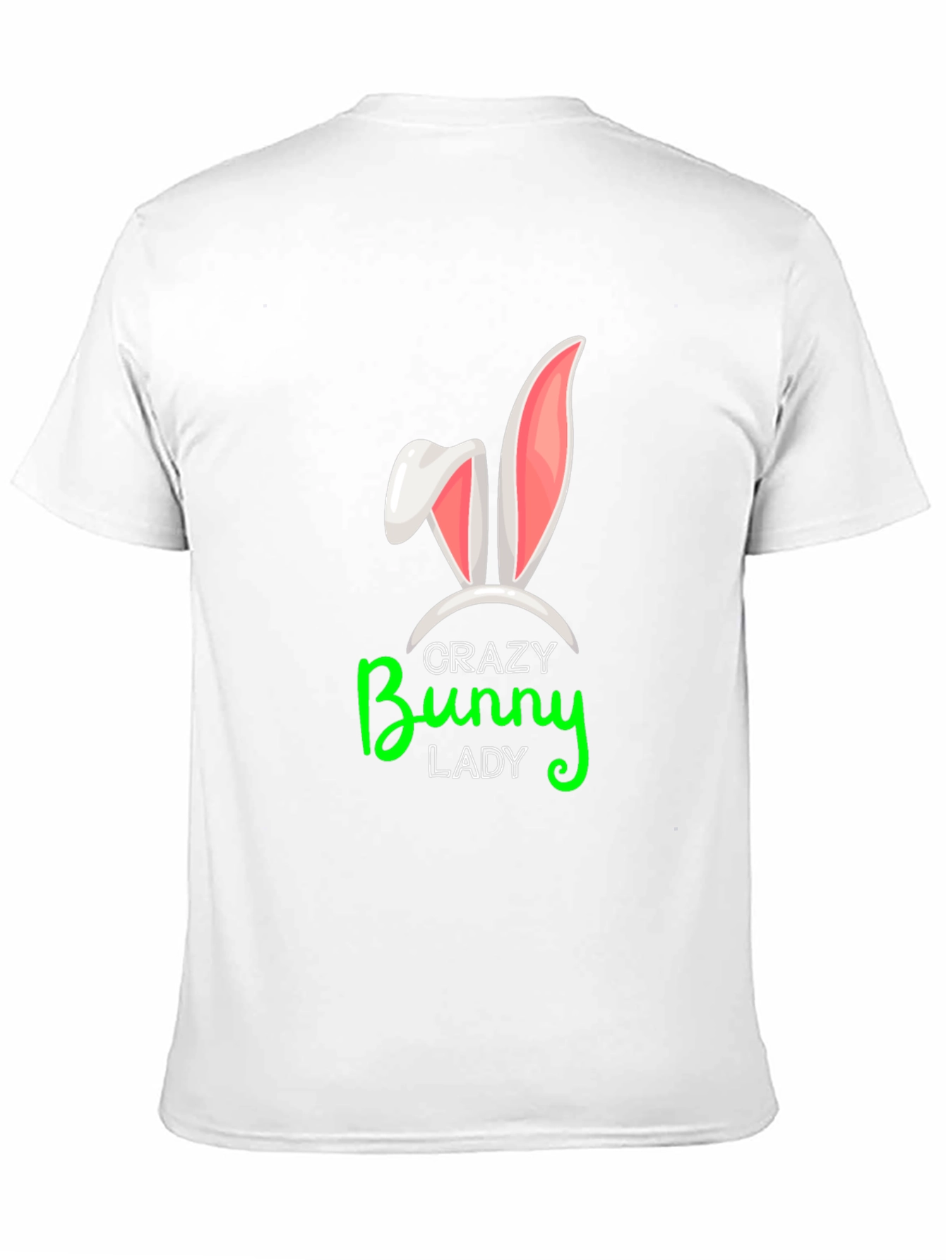 Black Crazy Bunny Lady Graphic Tee view 11
