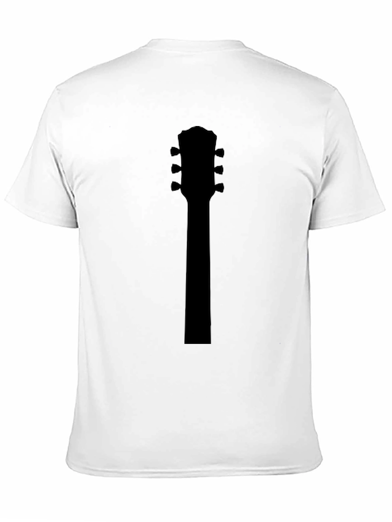 Black Guitar Neck T-Shirt - Music Lover Tee view 11