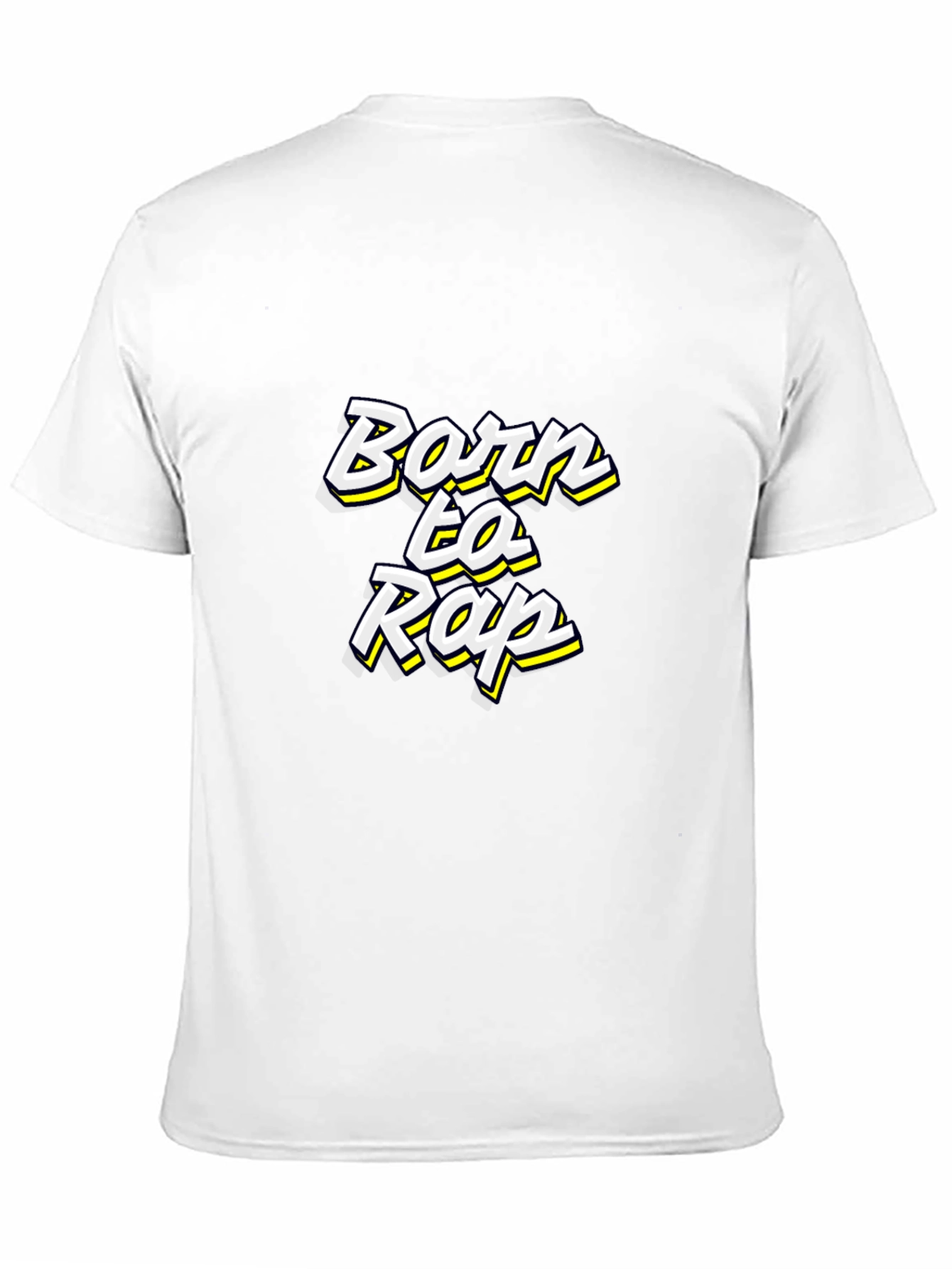 Black Born to Rap Black T-Shirt view 11
