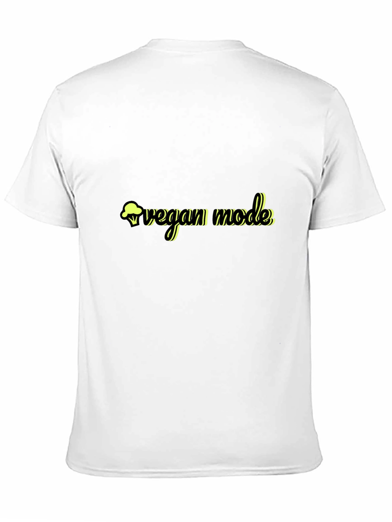 Black Vegan Mode Black T-Shirt view 11