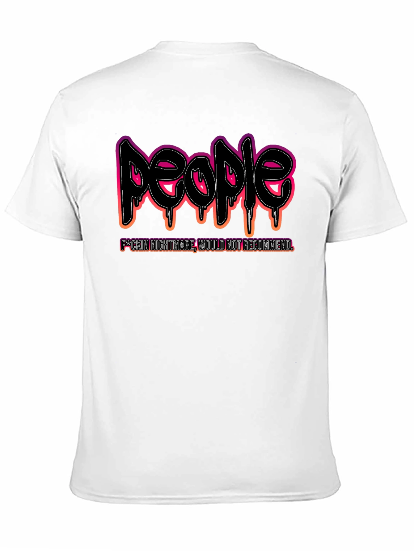 Black People Nightmare Graphic Black T-Shirt view 11