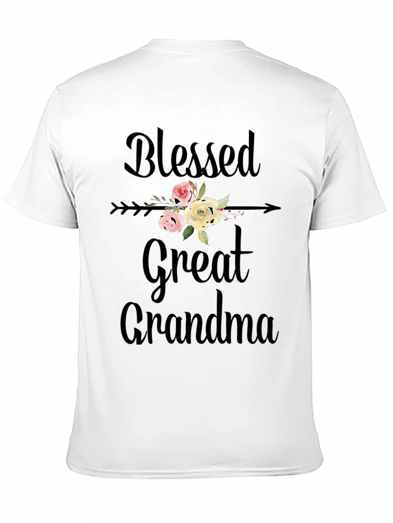 Black Blessed Great Grandma Graphic T-Shirt view 11