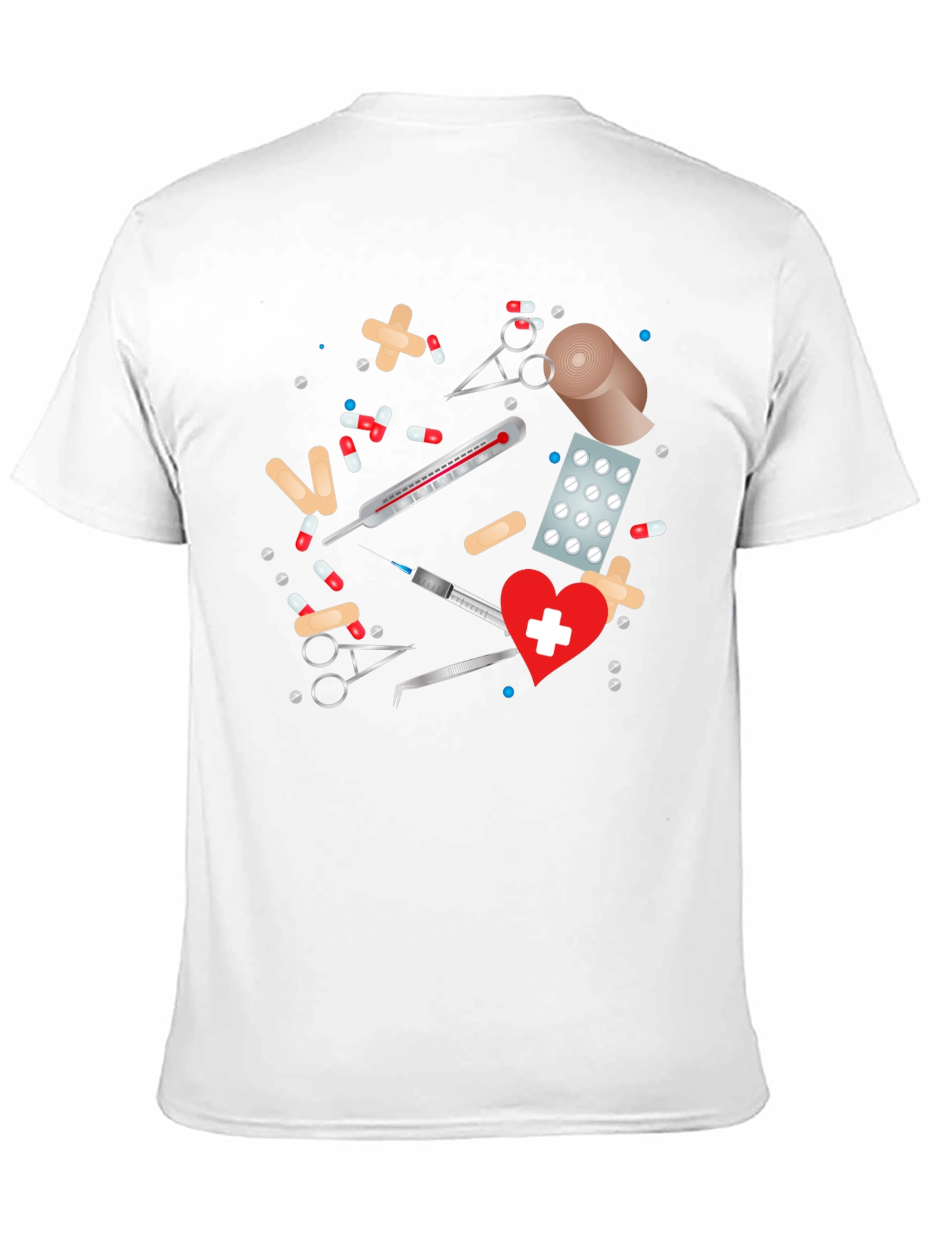 Black Medical Theme Graphic Tee view 11