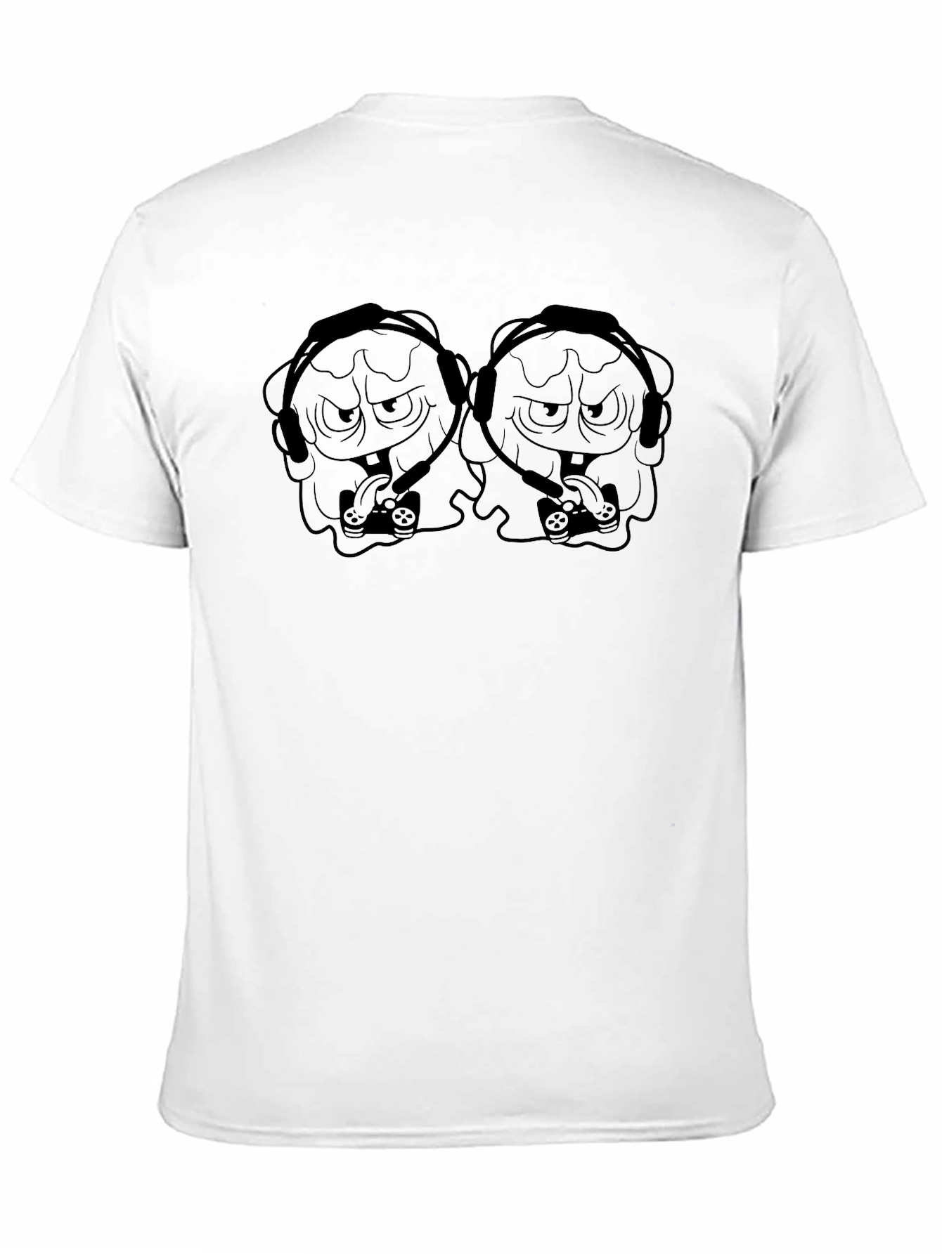 Black Gaming Spongebob Black T-Shirt view 11