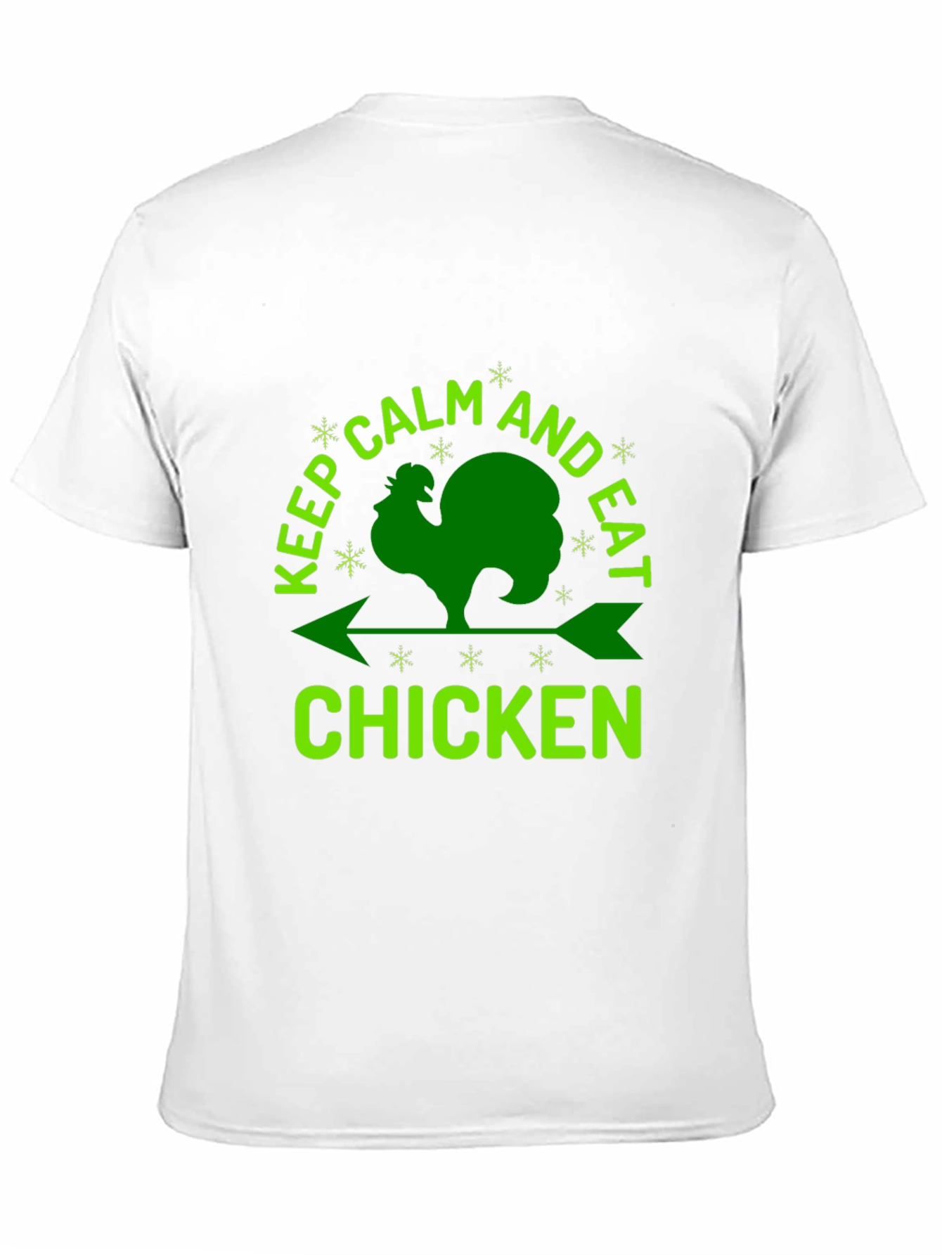 Black Keep Calm & Eat Chicken Graphic Tee view 11