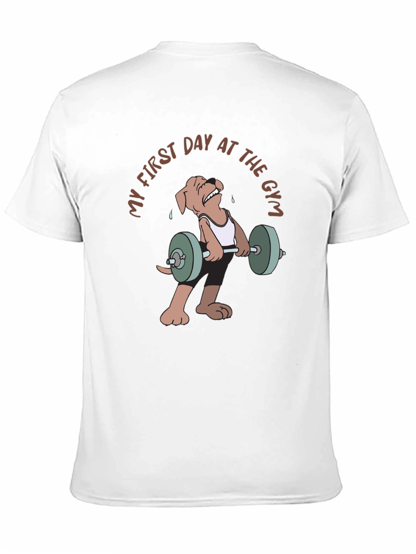 Black Dog's First Day at The Gym T-Shirt view 11