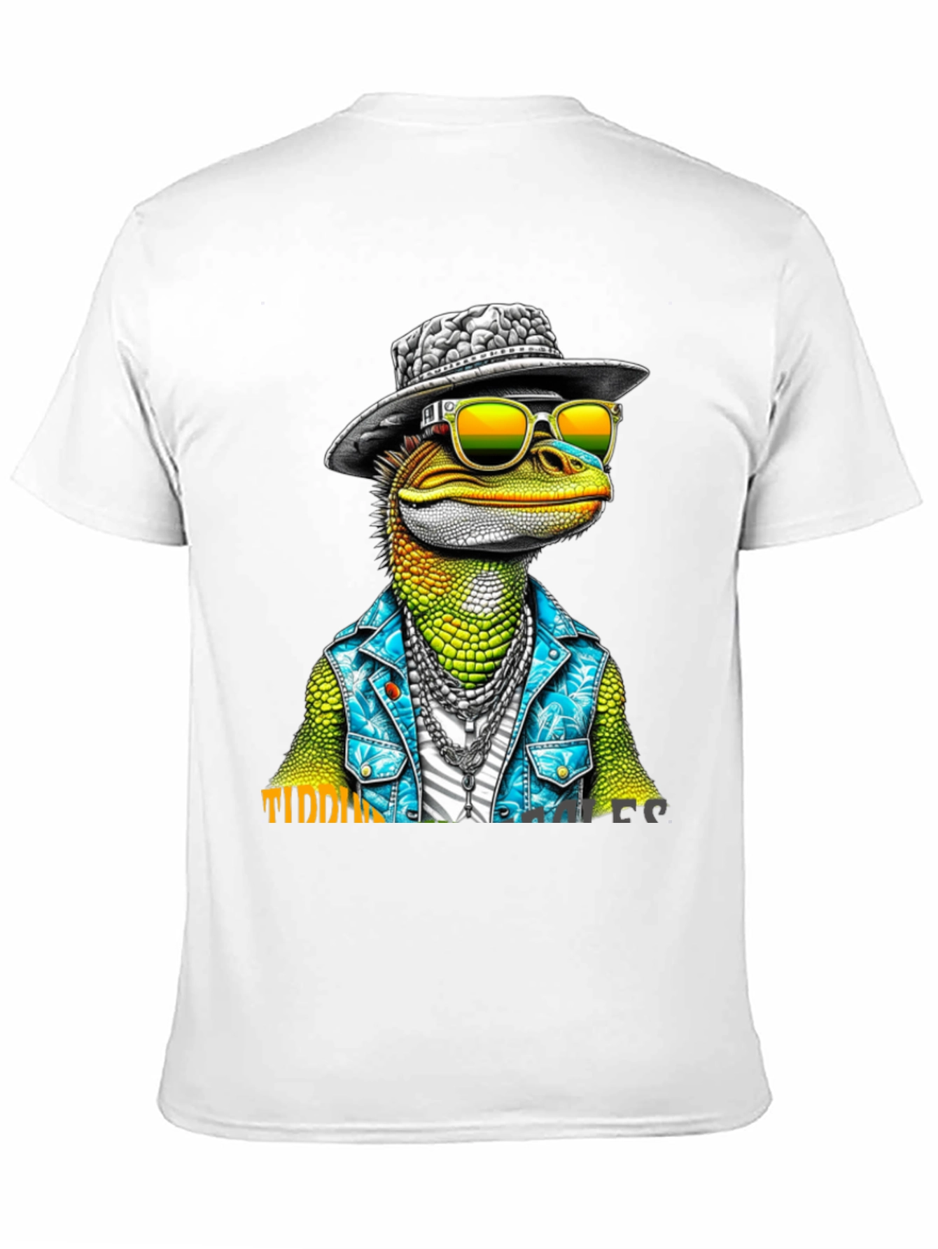 Black Cool Lizard Graphic T-Shirt view 11