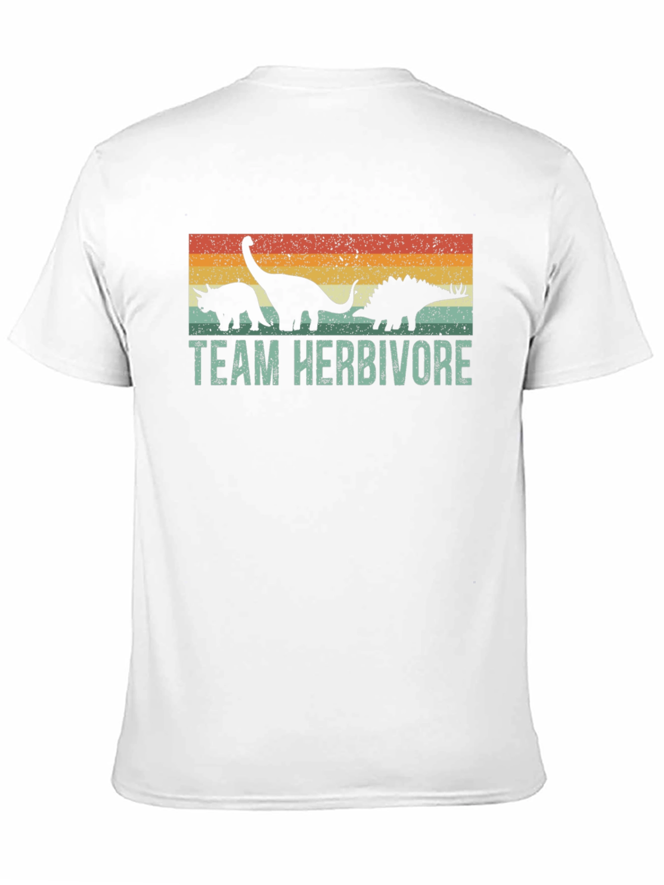 Black Team Herbivore Dinosaur Graphic T-Shirt view 11