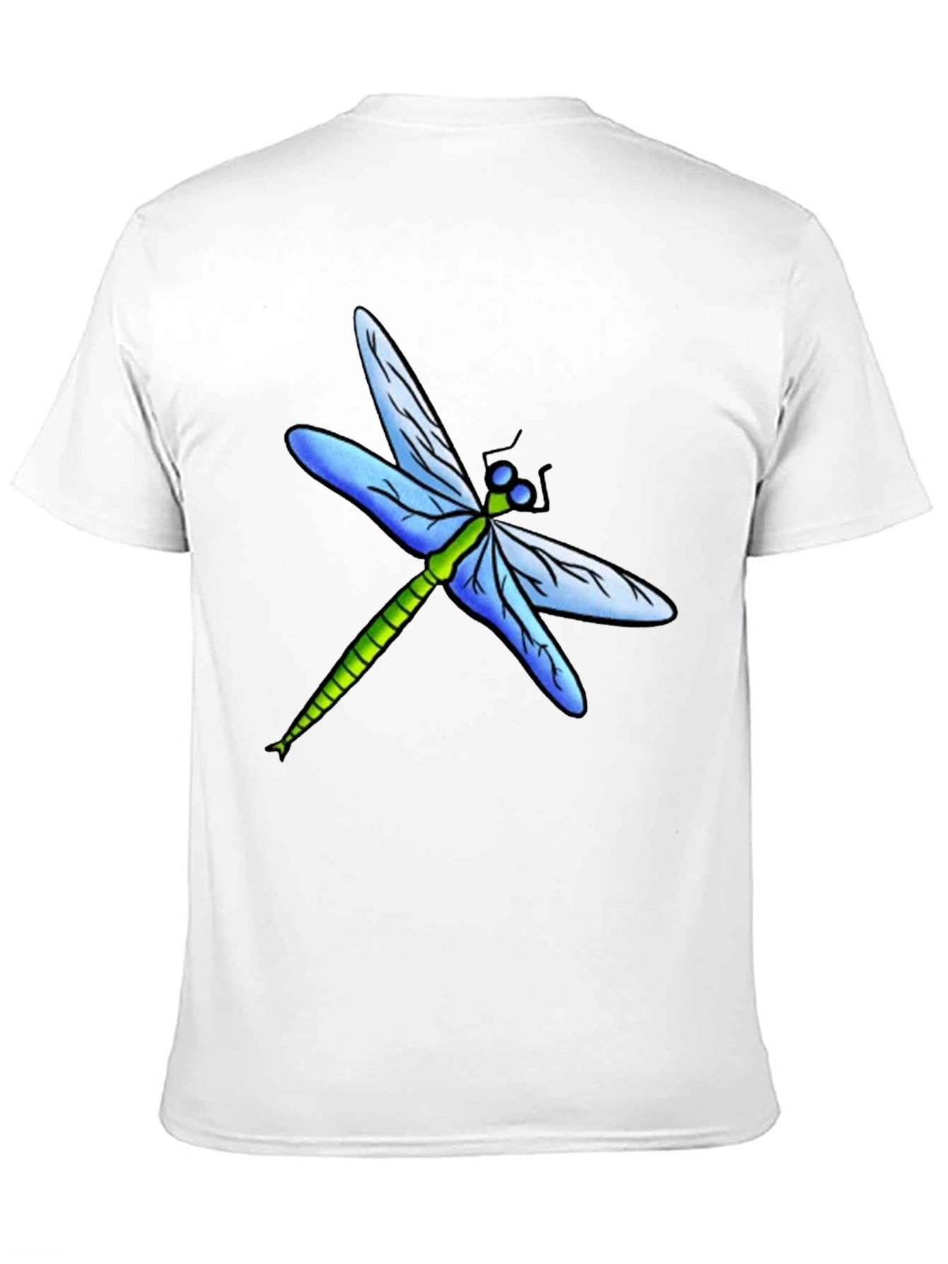 Black Dragonfly Graphic Tee - Black Cotton T-Shirt view 11