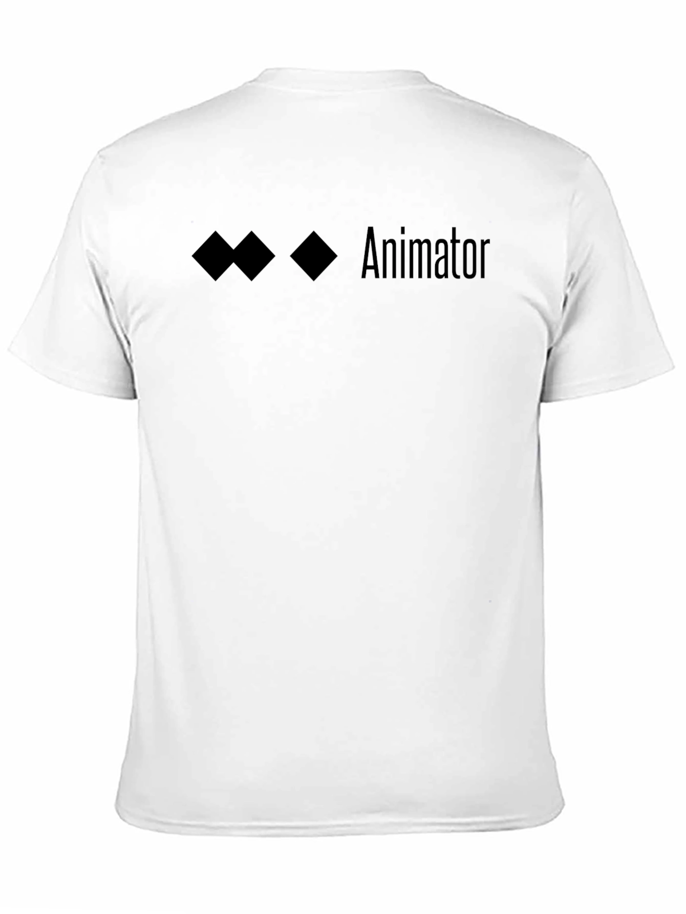 Black Animator Graphic Tee - Diamond Design Black T-Shirt view 11