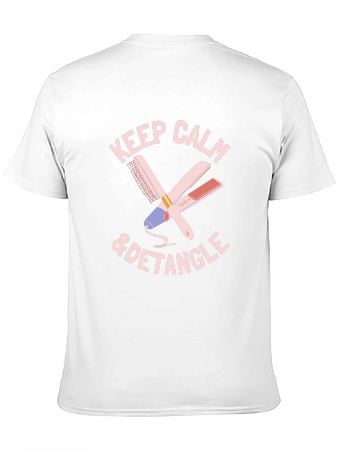 Black Keep Calm & Detangle T-Shirt view 11