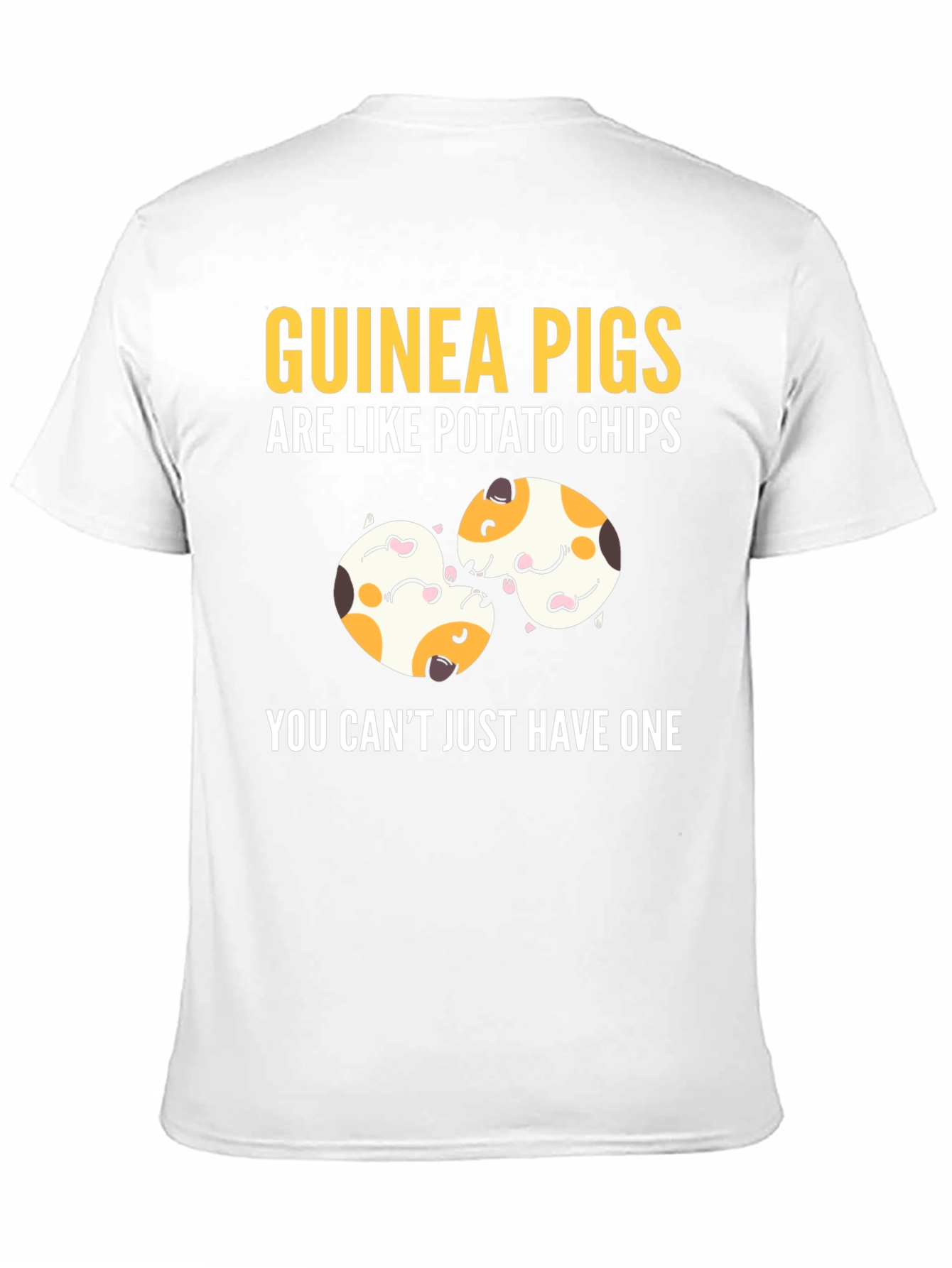 Black Guinea Pigs Potato Chips Funny T-Shirt view 11