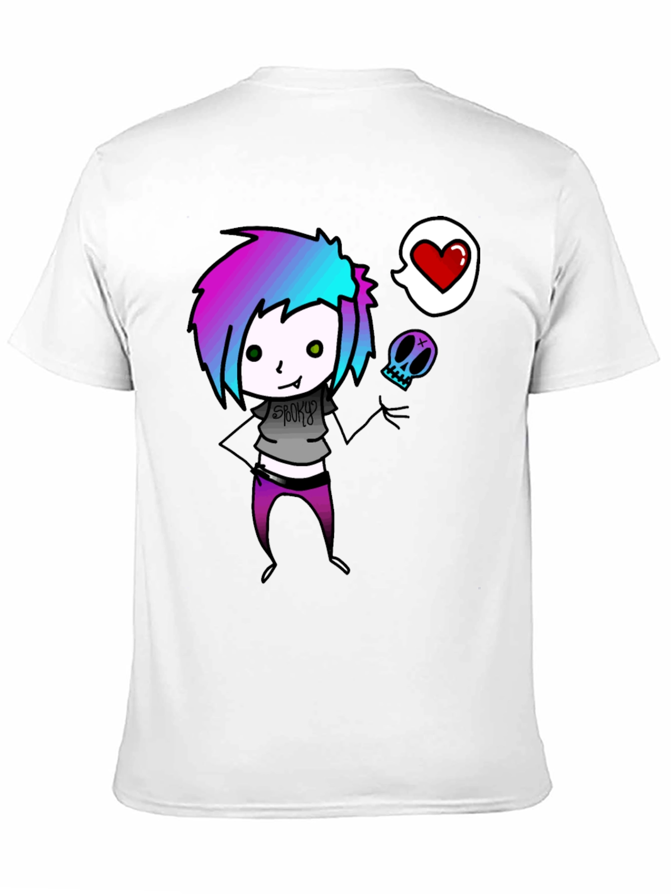 Black Spooky Love T-Shirt view 11