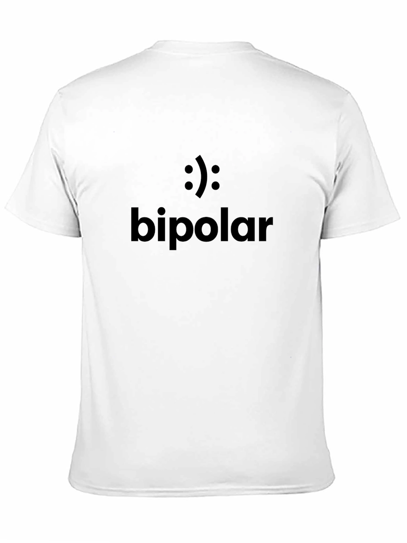 Black Bipolar Graphic T-Shirt - Dark Humor Tee view 11