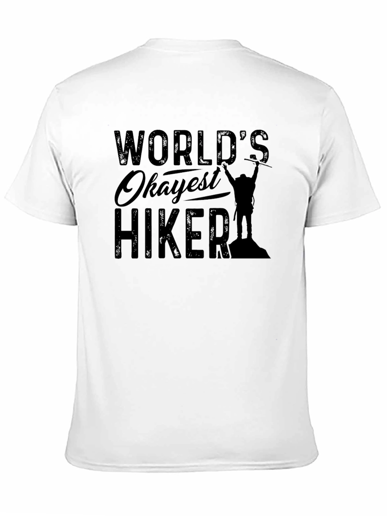 Black World's Okayest Hiker Black Graphic Tee view 11