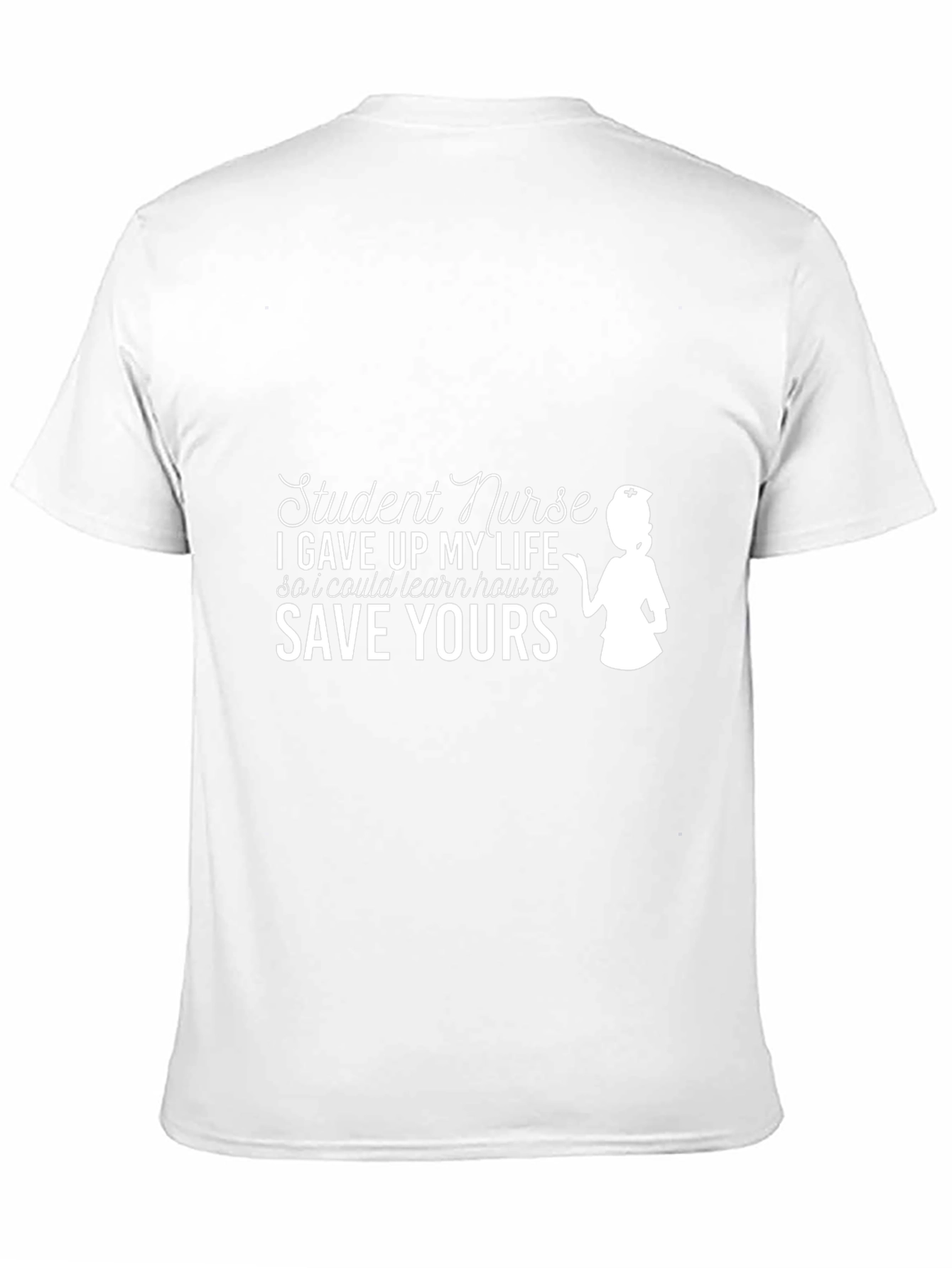 Black Student Nurse T-Shirt: Save Yours Edition view 11