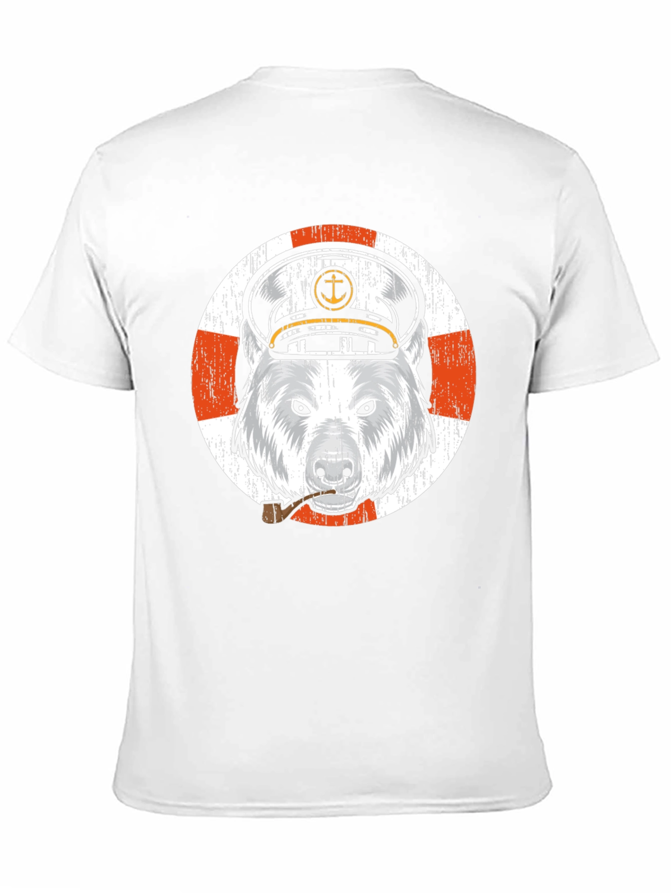 Black Captain Bear T-Shirt - Nautical Theme view 11