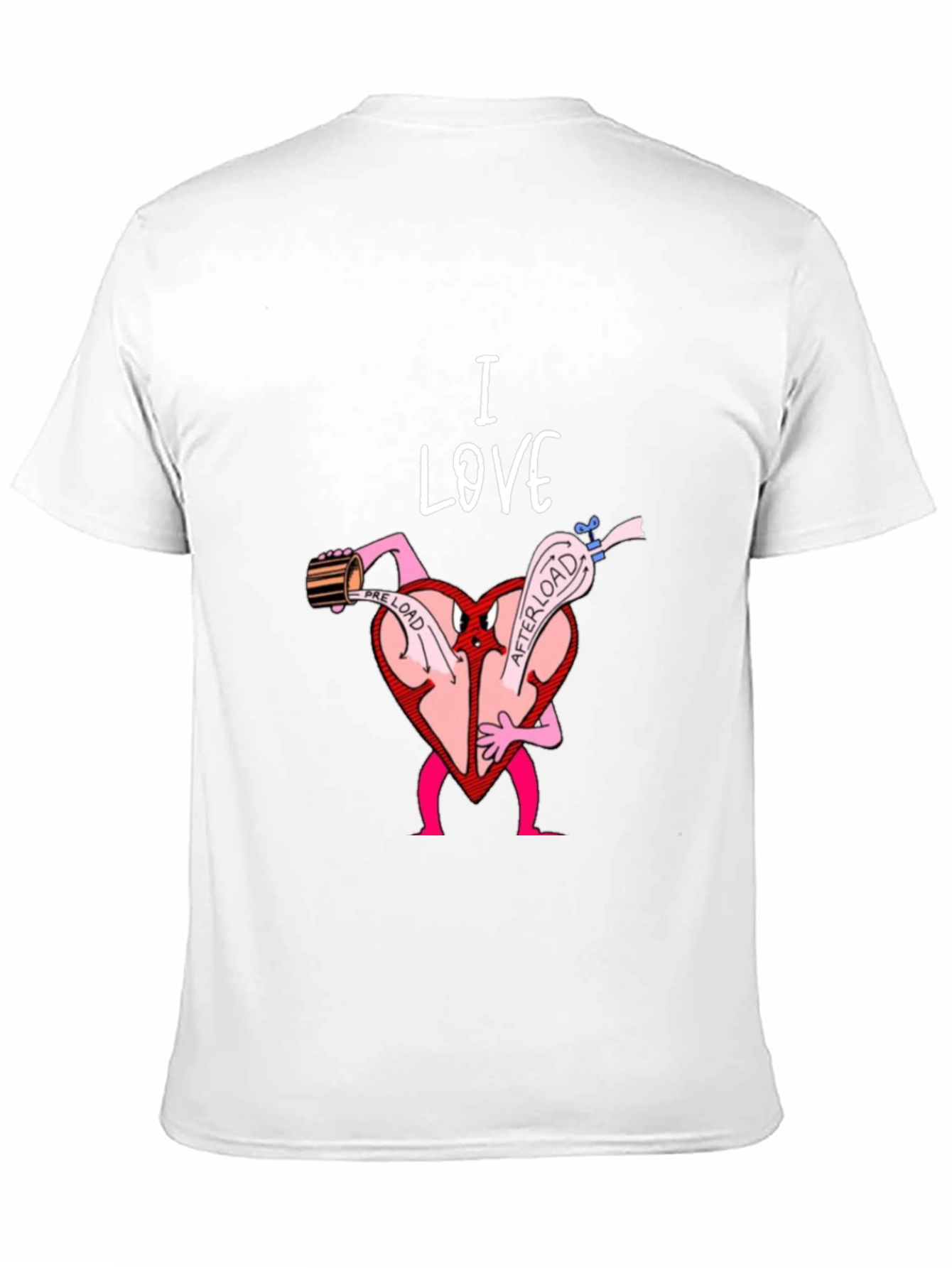 Black I Love Heart Preload T-Shirt view 11