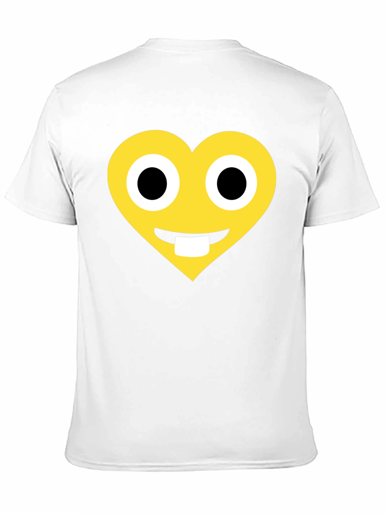 Black Heart Emoji Graphic T-Shirt - Black Cotton Blend view 11