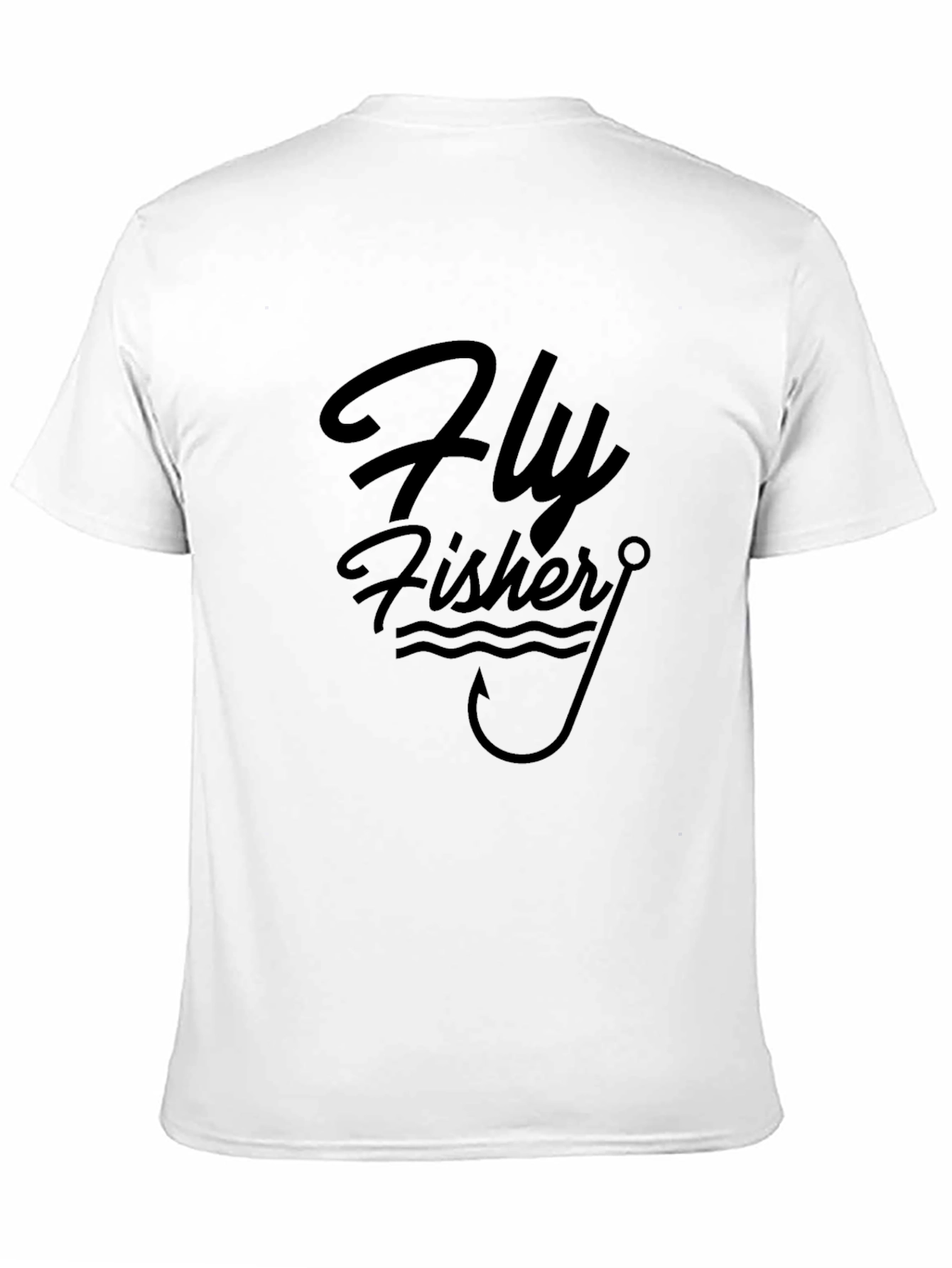 Black Fly Fisher T-Shirt - Angler Graphic Tee view 11