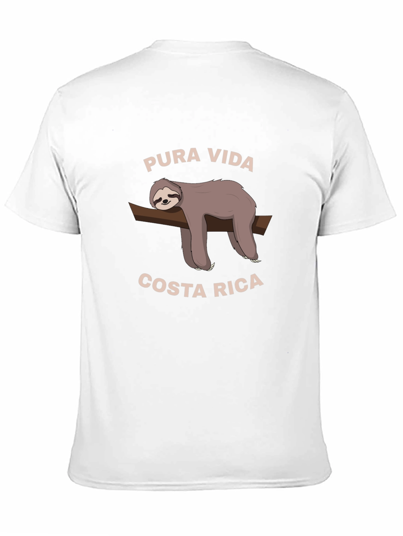 Black Pura Vida Costa Rica Sloth Graphic T-Shirt view 11