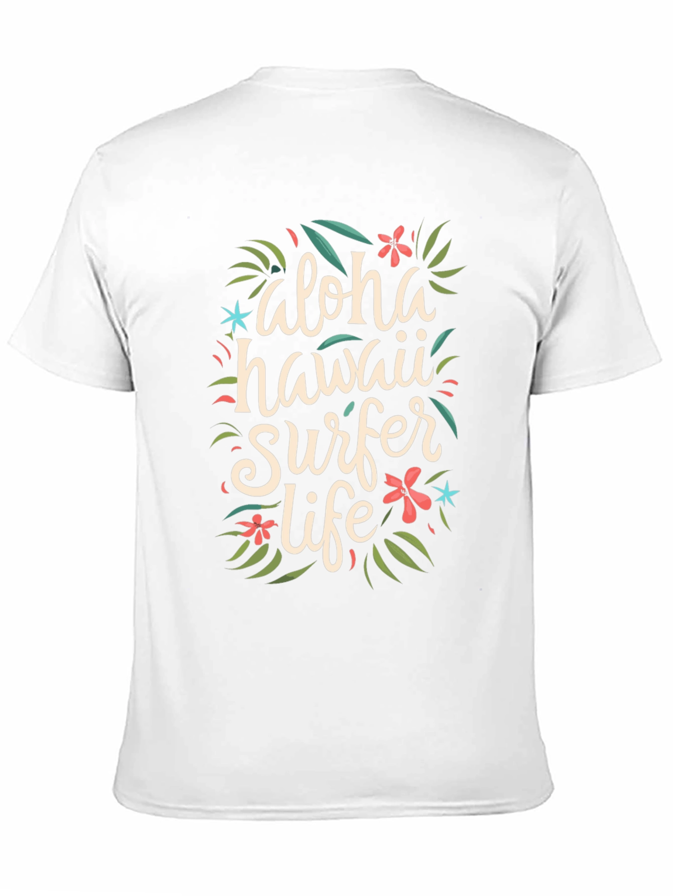 Black Aloha Hawaii Surfer Life Graphic T-Shirt view 11