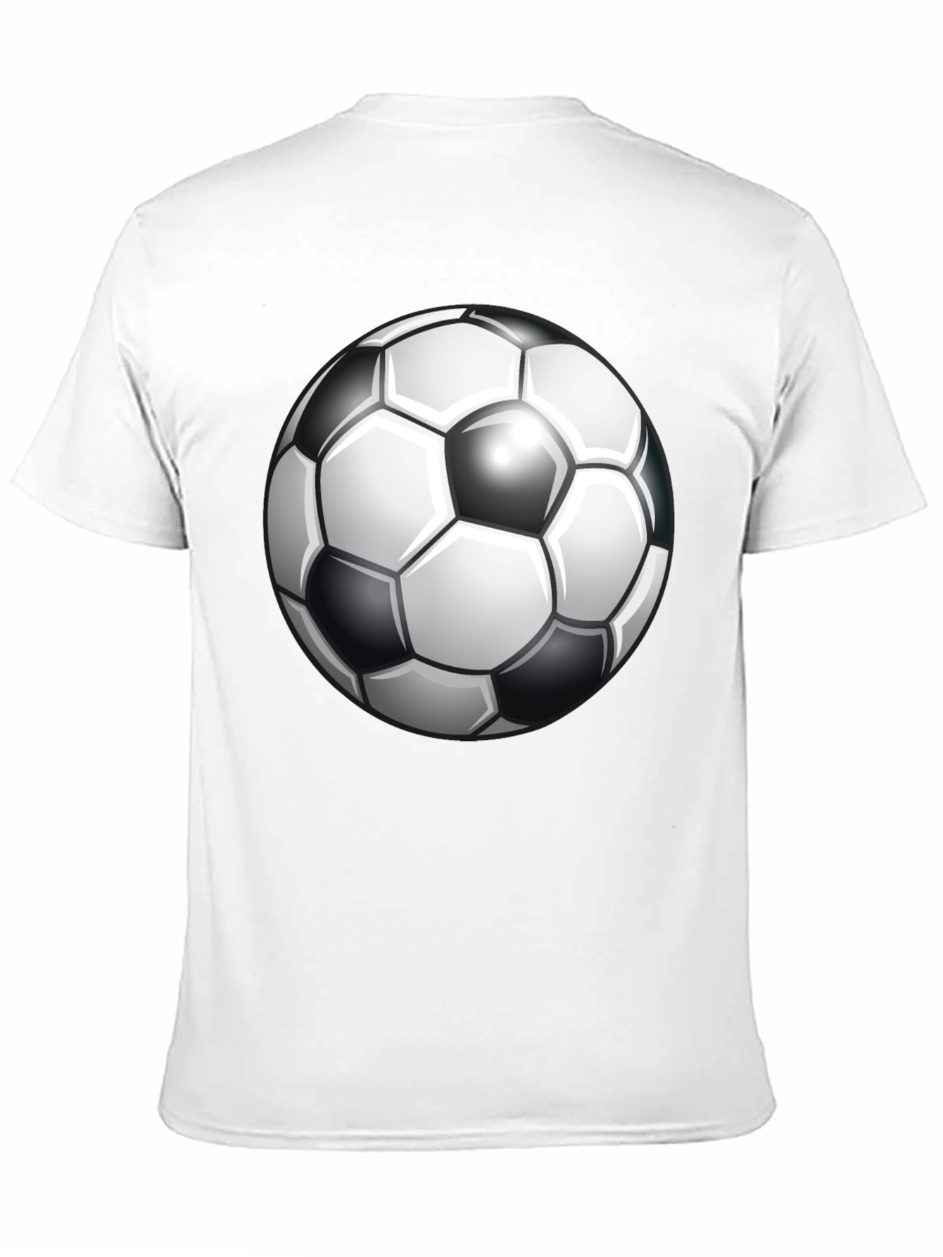 Black Soccer Ball Graphic Tee - Classic Design view 11