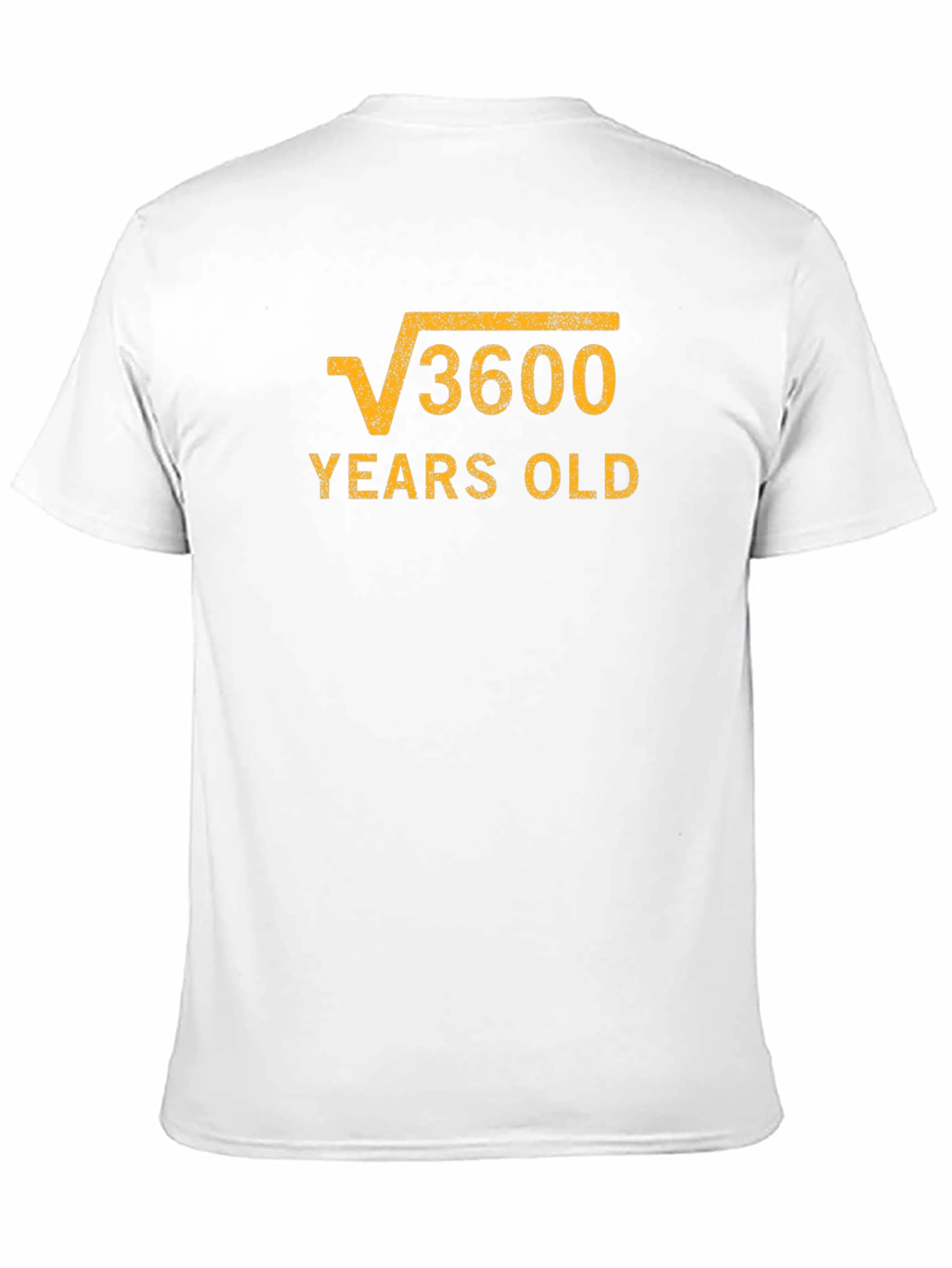 Black Funny 60th Birthday T-Shirt - Square Root of 3600 view 11